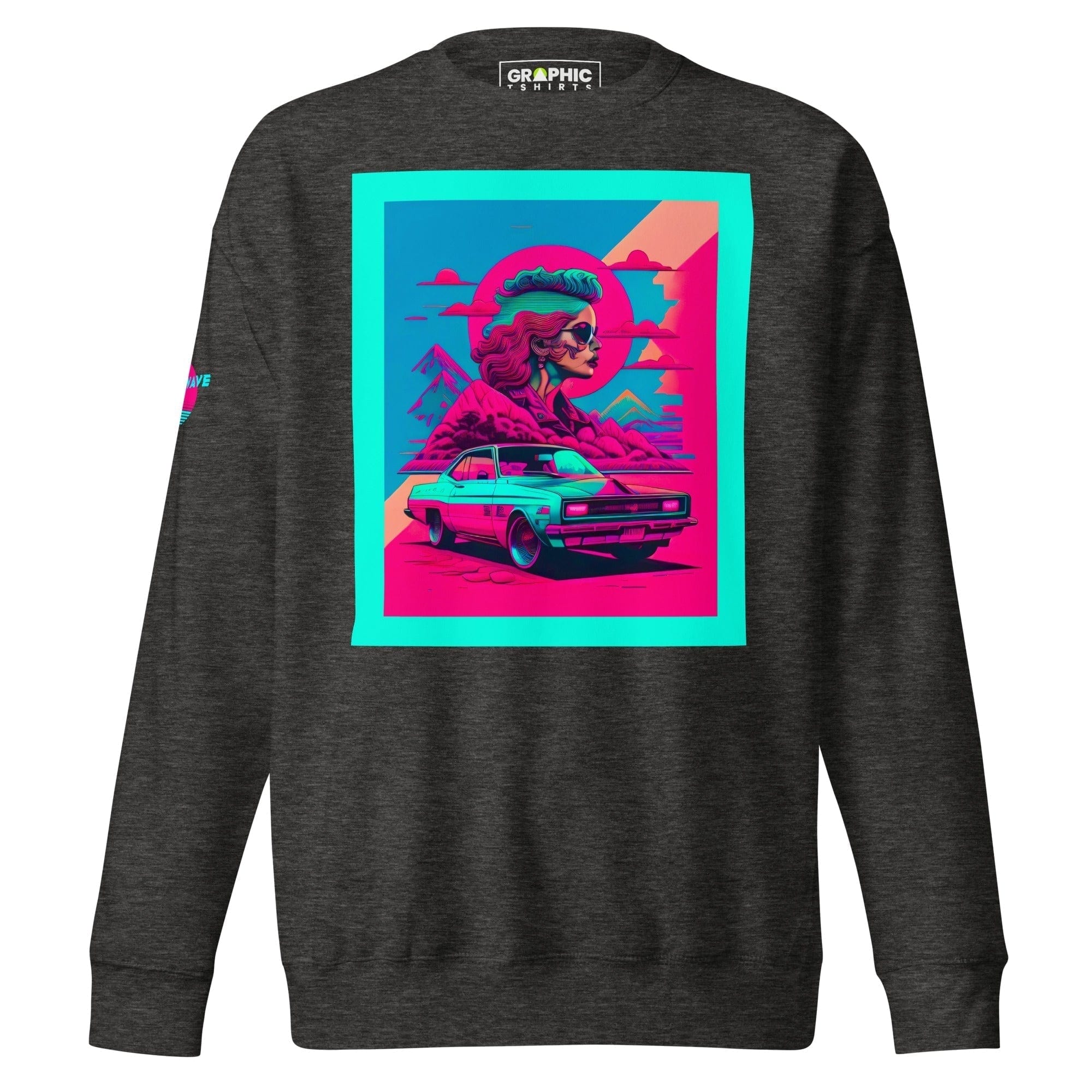 GRAPHIC T-SHIRTS Charcoal Heather / S Unisex Premium Sweatshirt - Vaporwave Series v.32