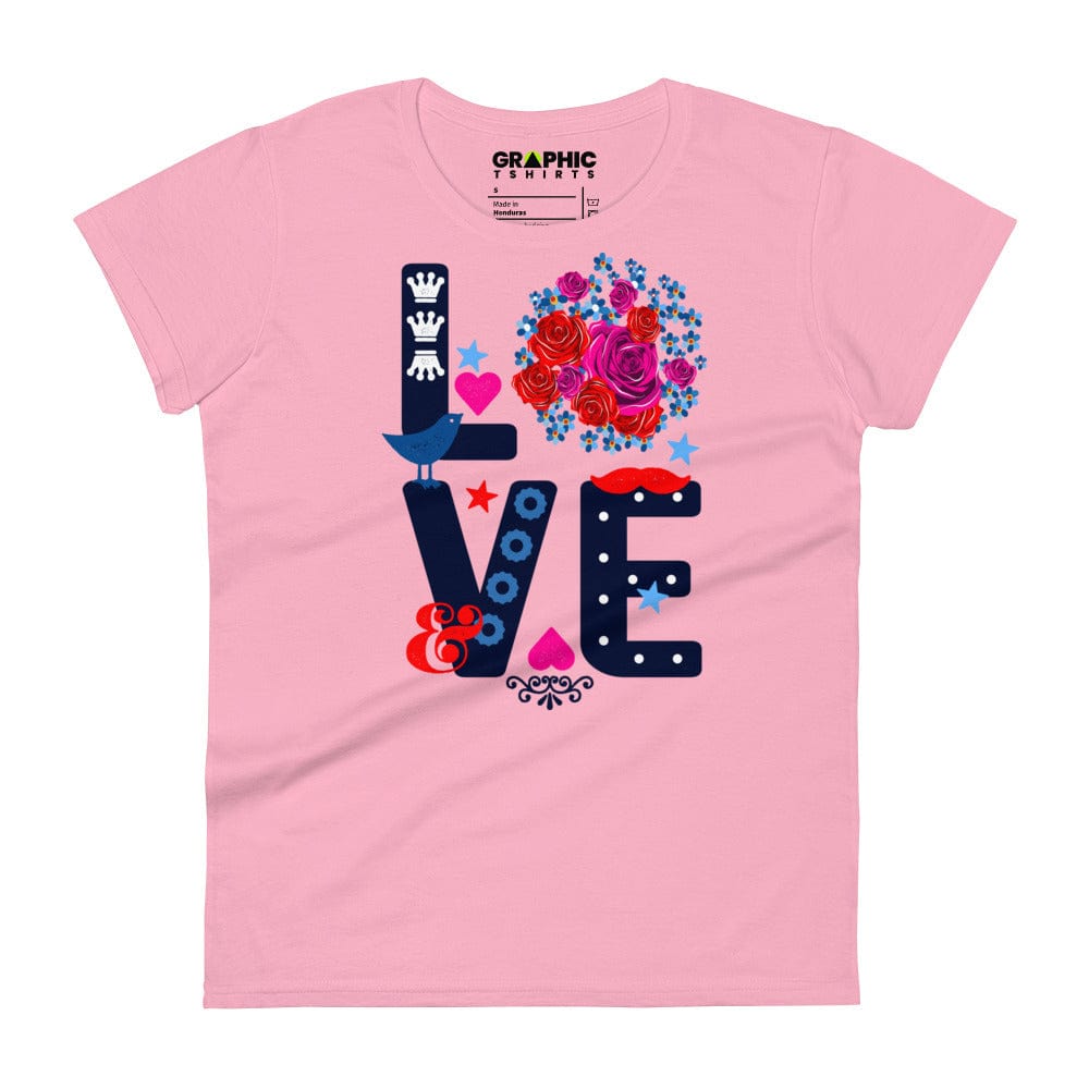 GRAPHIC T-SHIRTS Charity Pink / S Women's Fashion Fit T-Shirt - Love