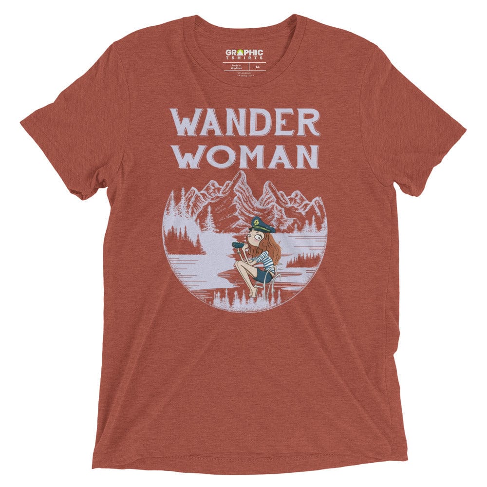 GRAPHIC T-SHIRTS Clay Triblend / XS Women's Tri-Blend T-Shirt - Wander Woman