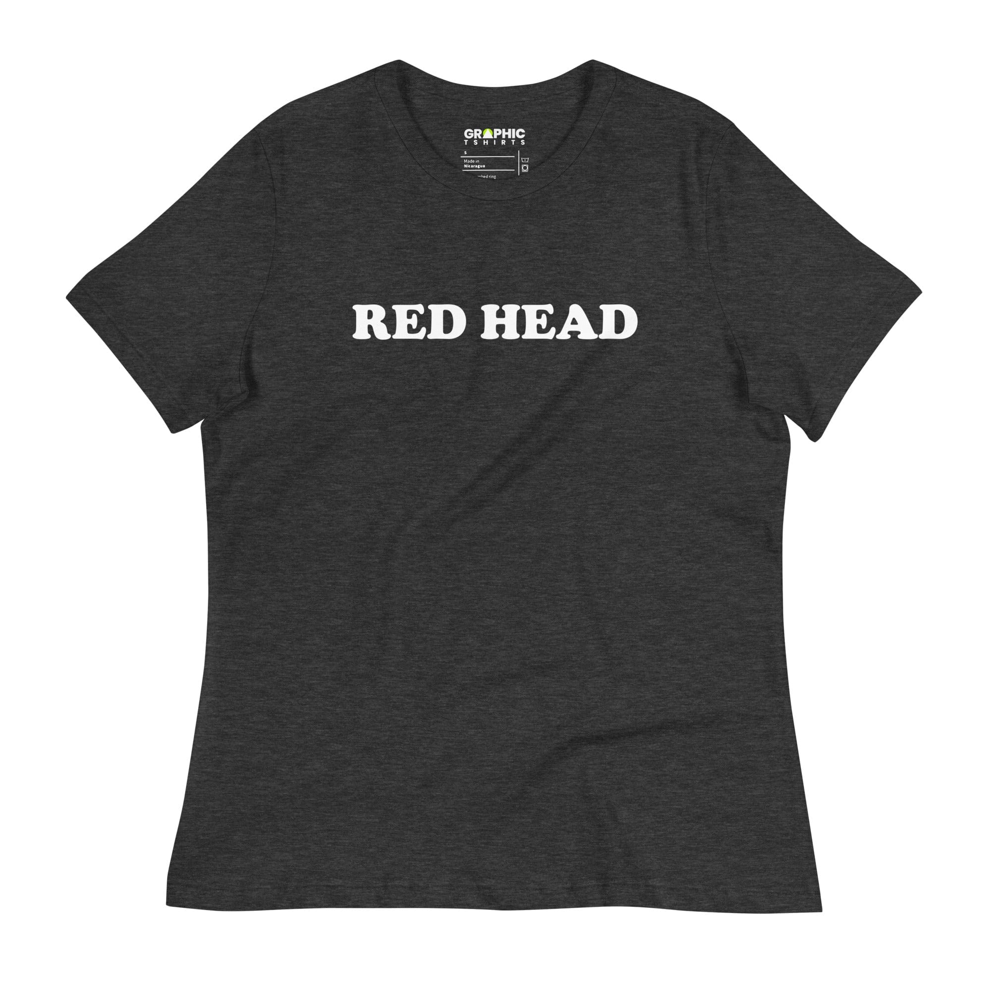 GRAPHIC T-SHIRTS Dark Grey Heather / S Women's Relaxed T-Shirt - Red Head