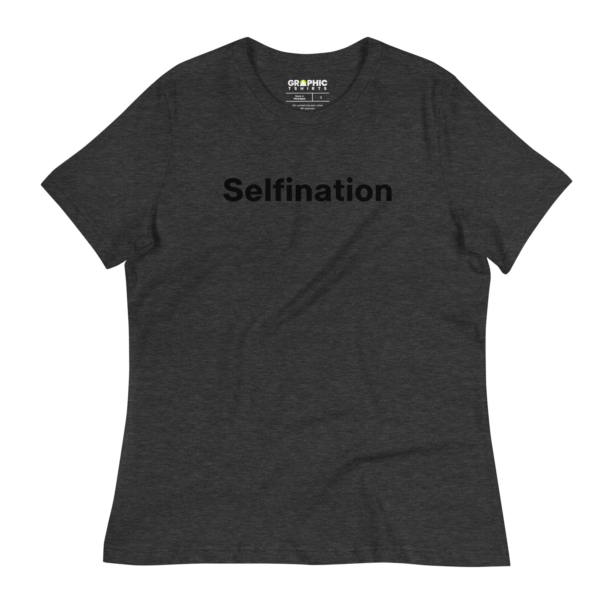 GRAPHIC T-SHIRTS Dark Grey Heather / S Women's Relaxed T-Shirt - Selfination