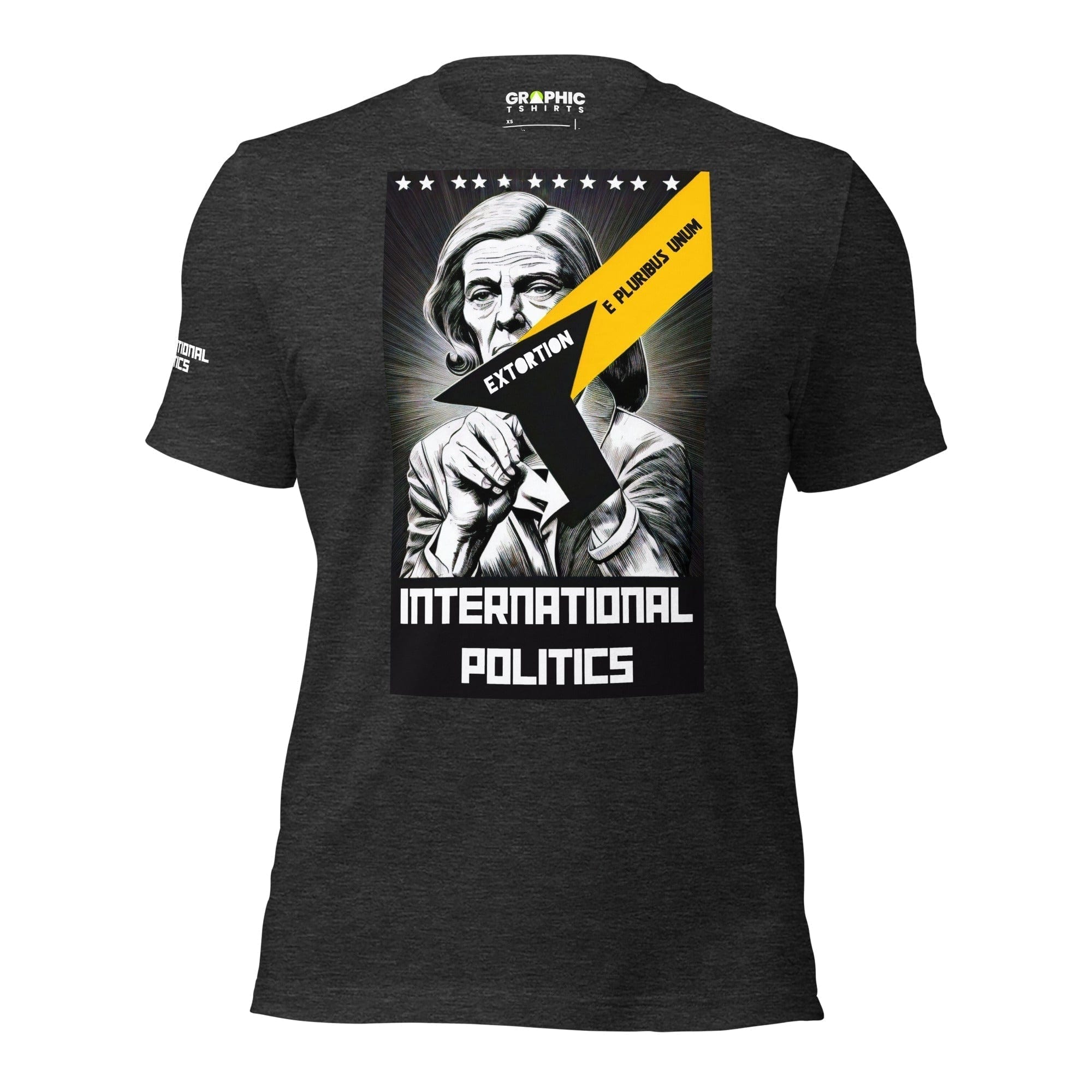 GRAPHIC T-SHIRTS Dark Grey Heather / XS Unisex Crew Neck T-Shirt - International Politics