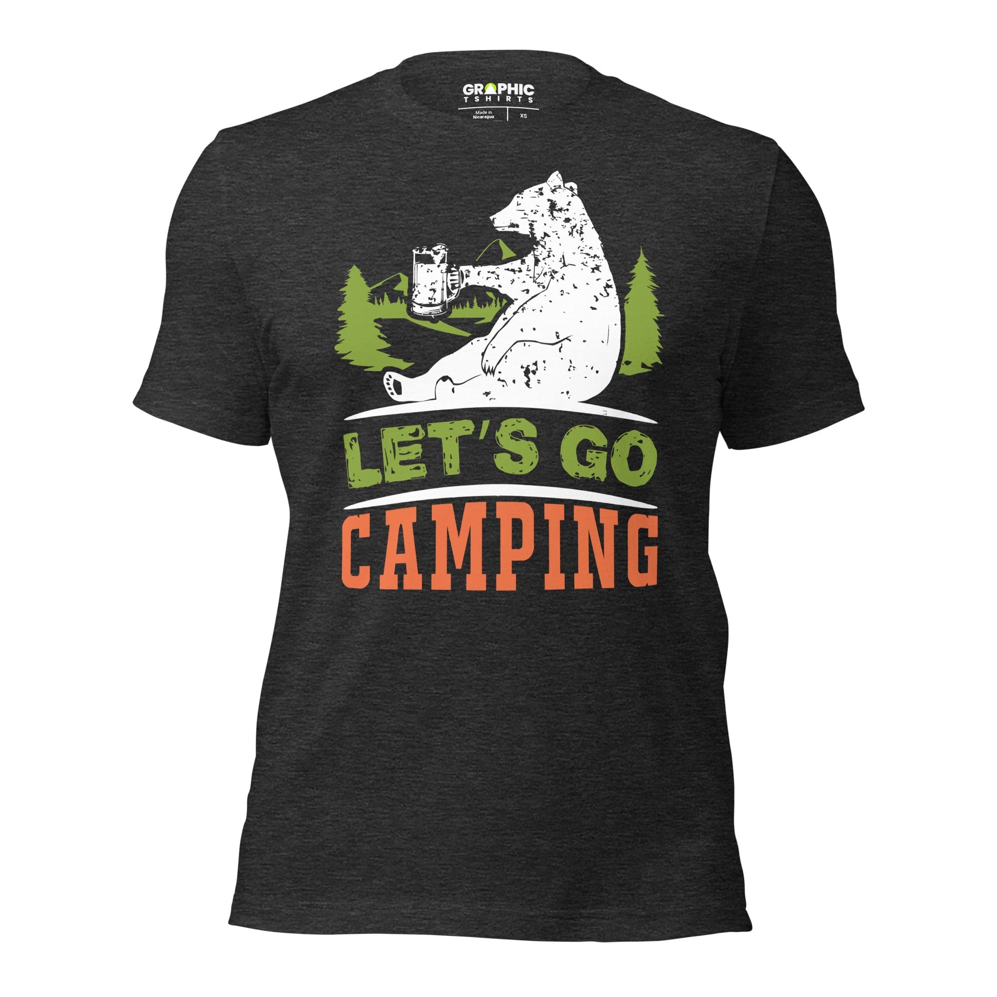 GRAPHIC T-SHIRTS Dark Grey Heather / XS Unisex Staple T-Shirt - Let's Go Camping