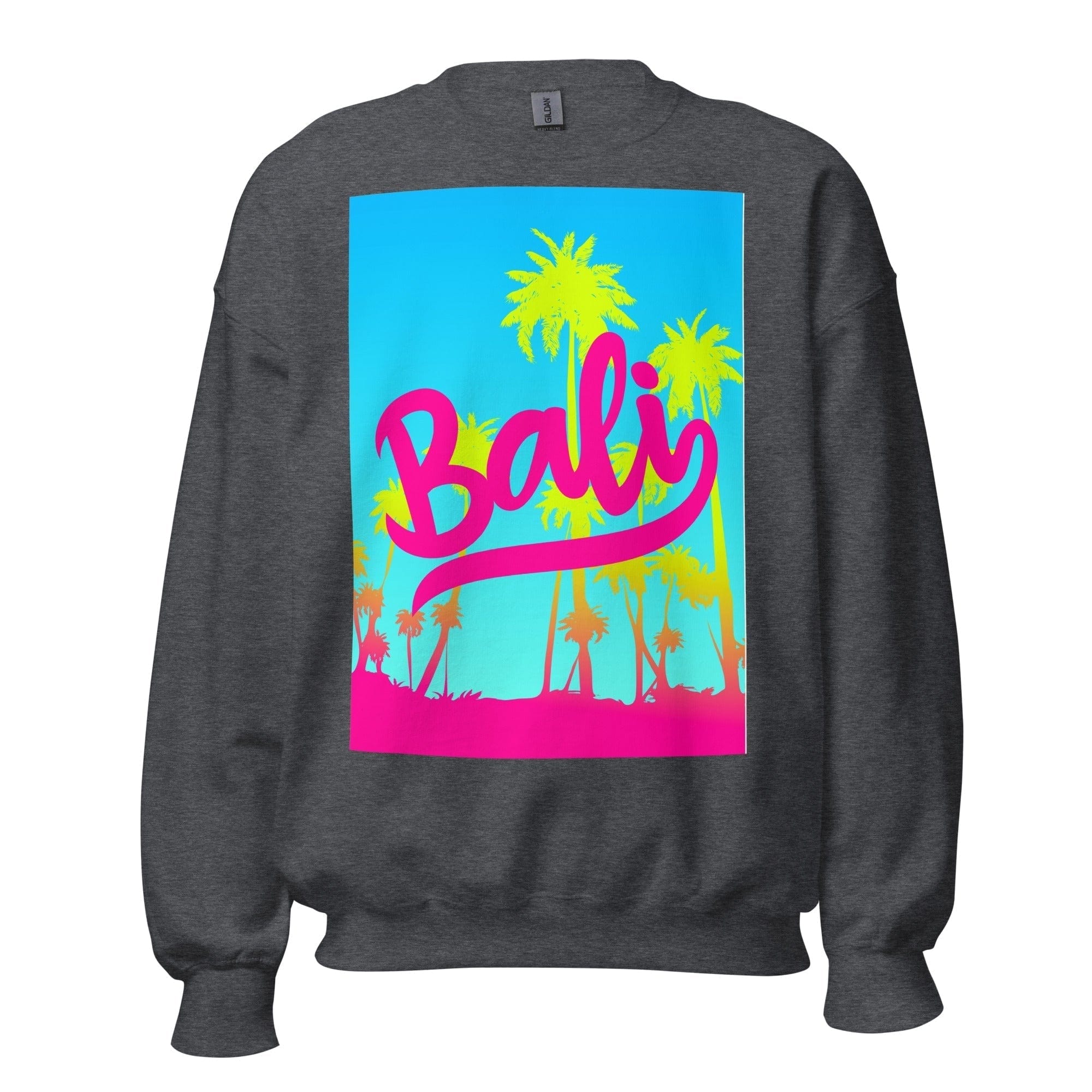 GRAPHIC T-SHIRTS Dark Heather / S Unisex Crew Neck Sweatshirt - Bali