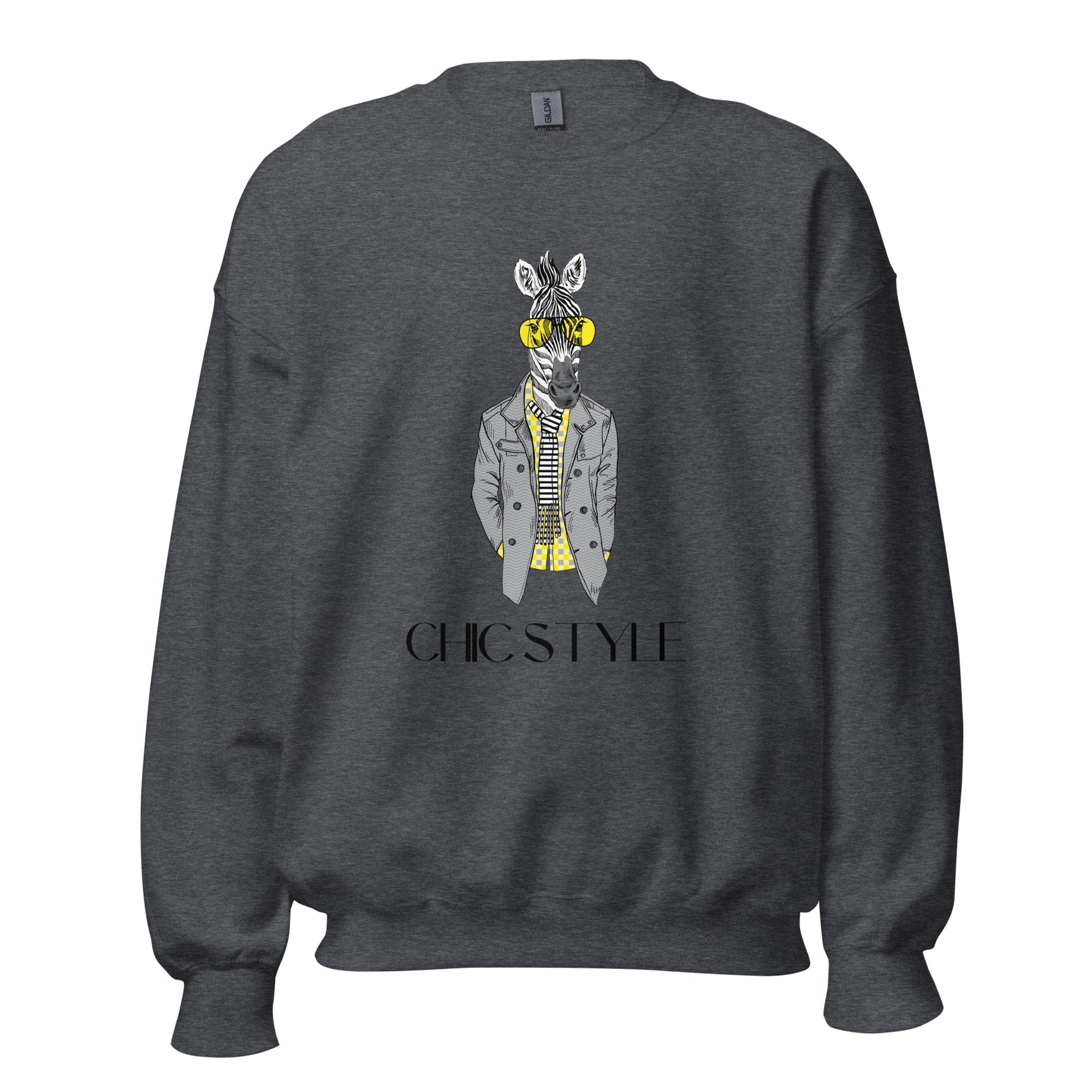 GRAPHIC T-SHIRTS Dark Heather / S Unisex Crew Neck Sweatshirt - Chic Style