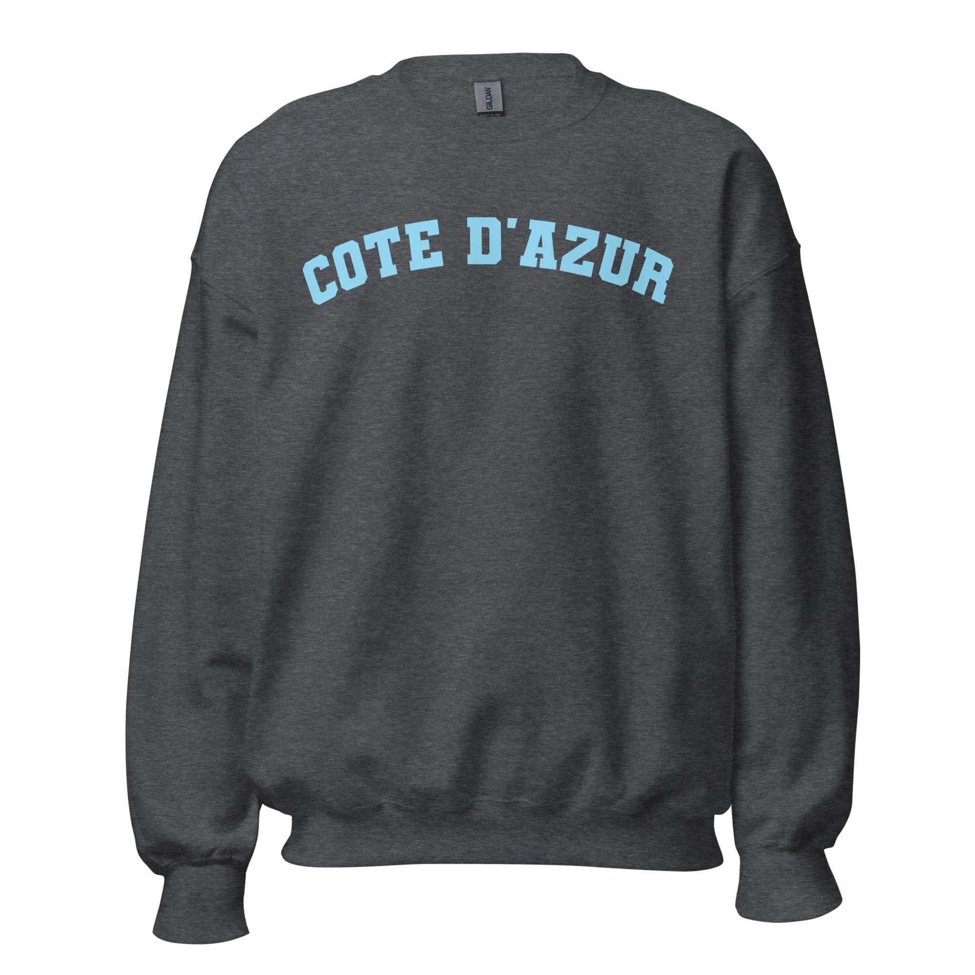 GRAPHIC T-SHIRTS Dark Heather / S Unisex Crew Neck Sweatshirt - Cote D'Azur