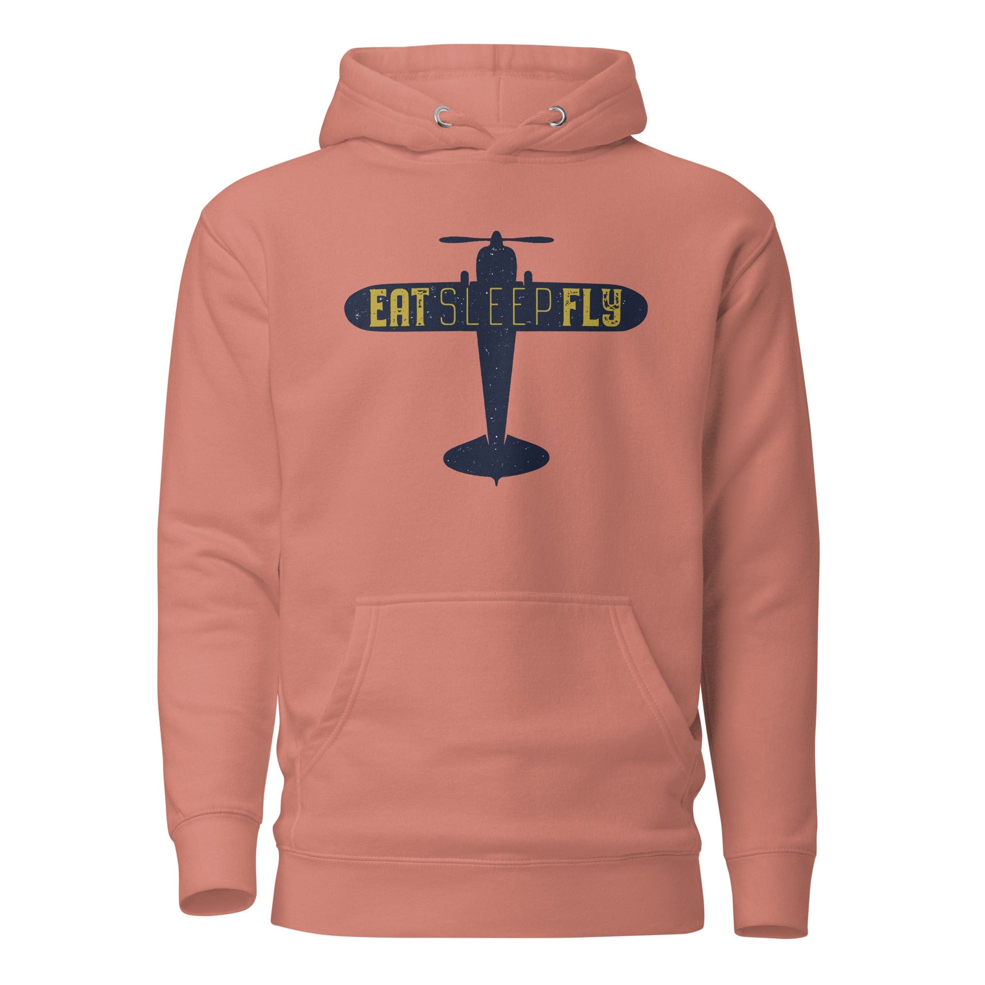 GRAPHIC T-SHIRTS Dusty Rose / S Unisex Premium Hoodie - Cotton Heritage - Eat Sleep Fly