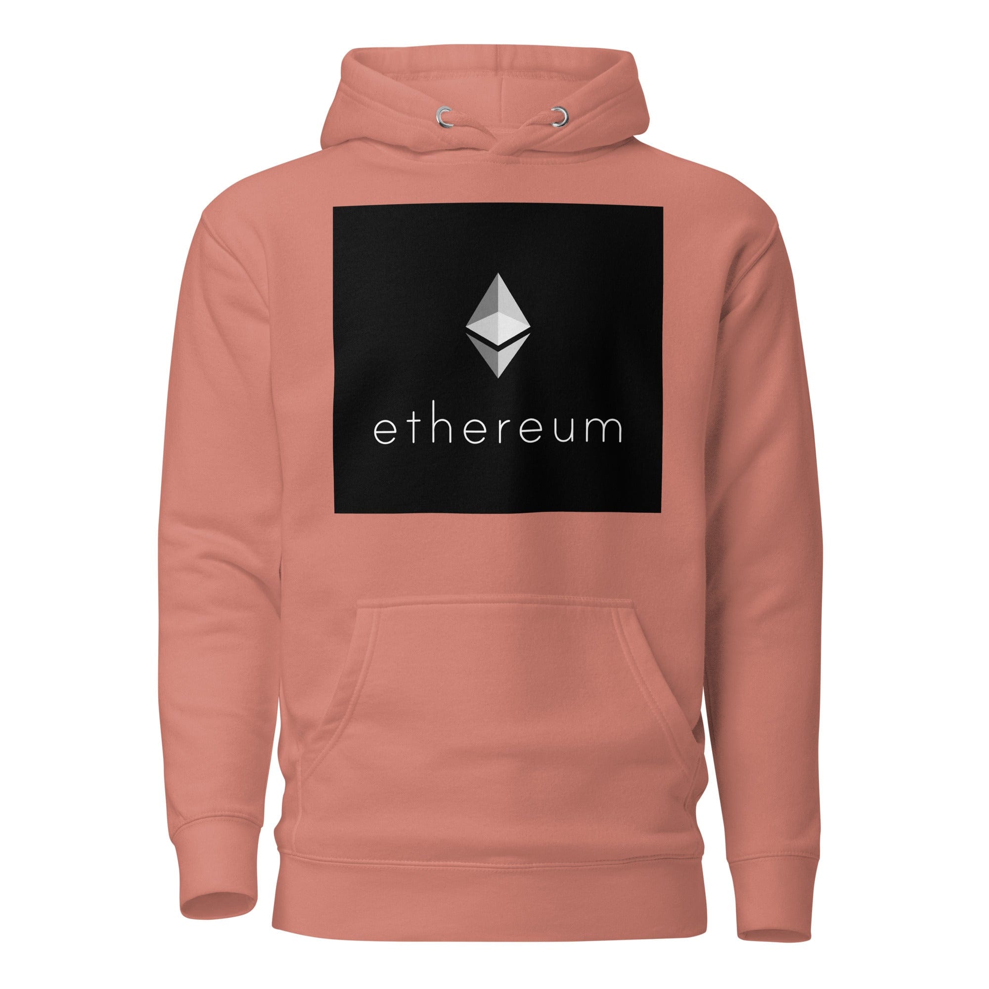 GRAPHIC T-SHIRTS Dusty Rose / S Unisex Premium Hoodie - Cotton Heritage - Ethereum Cryptocurrency Logo