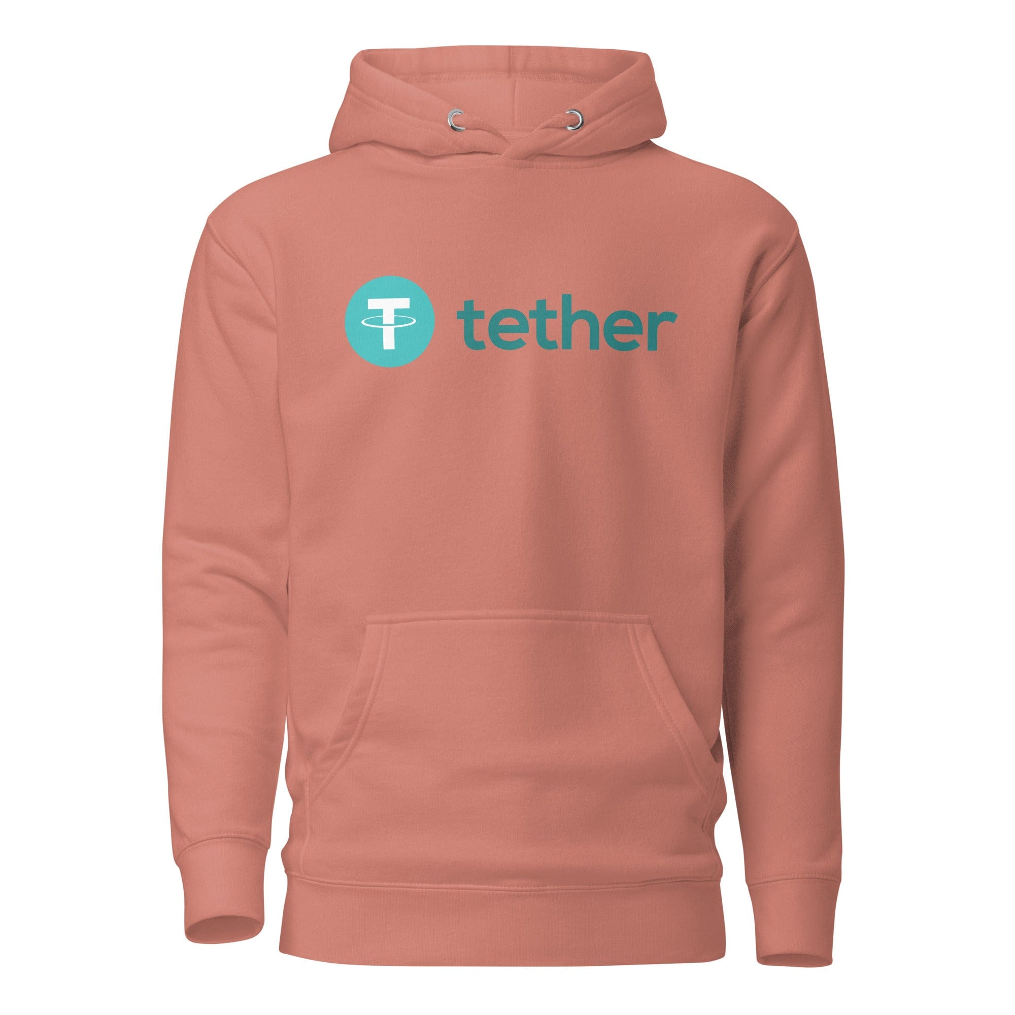 GRAPHIC T-SHIRTS Dusty Rose / S Unisex Premium Hoodie - Cotton Heritage - Tether Cryptocurrency Logo