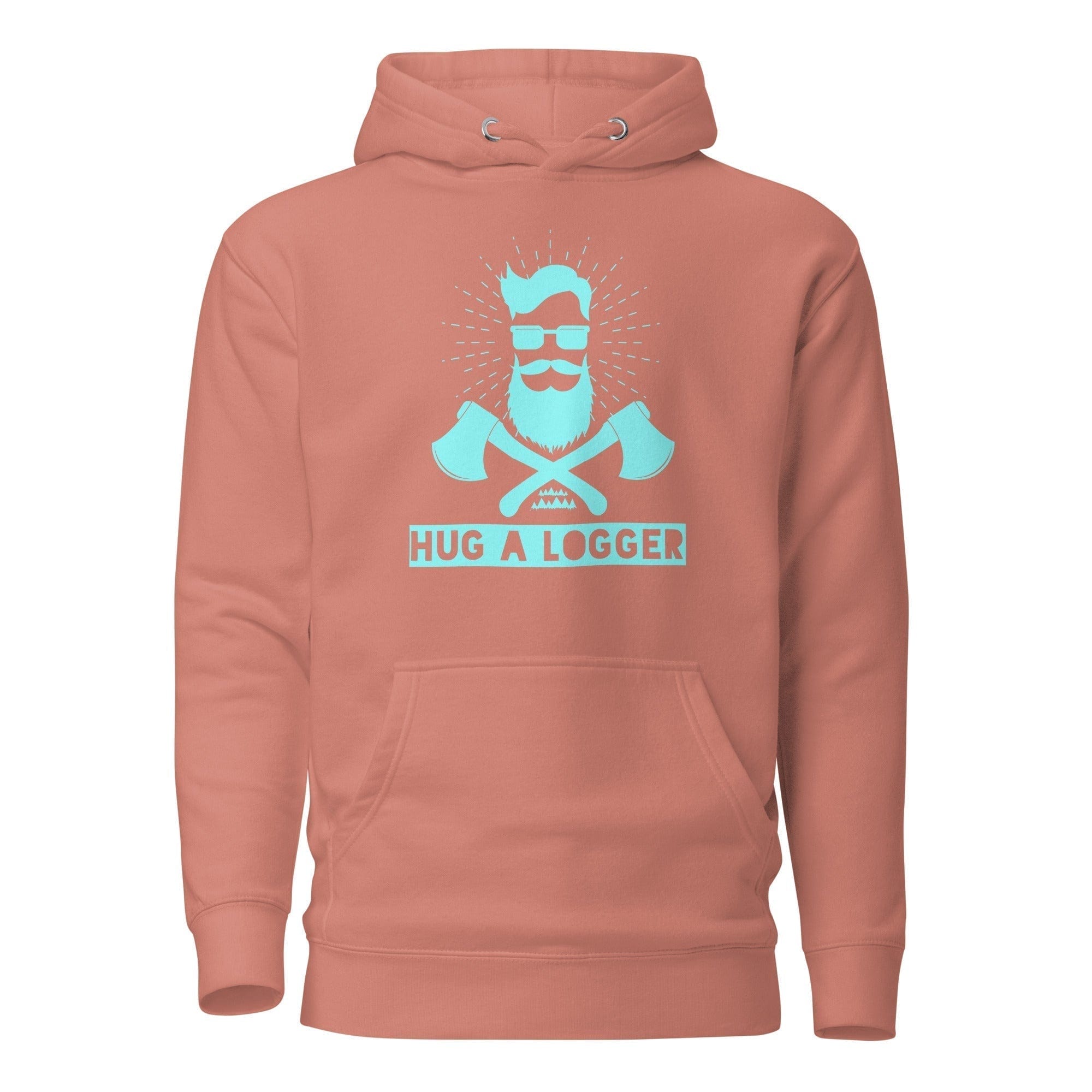 GRAPHIC T-SHIRTS Dusty Rose / S Unisex Premium Hoodie - Hug A Logger