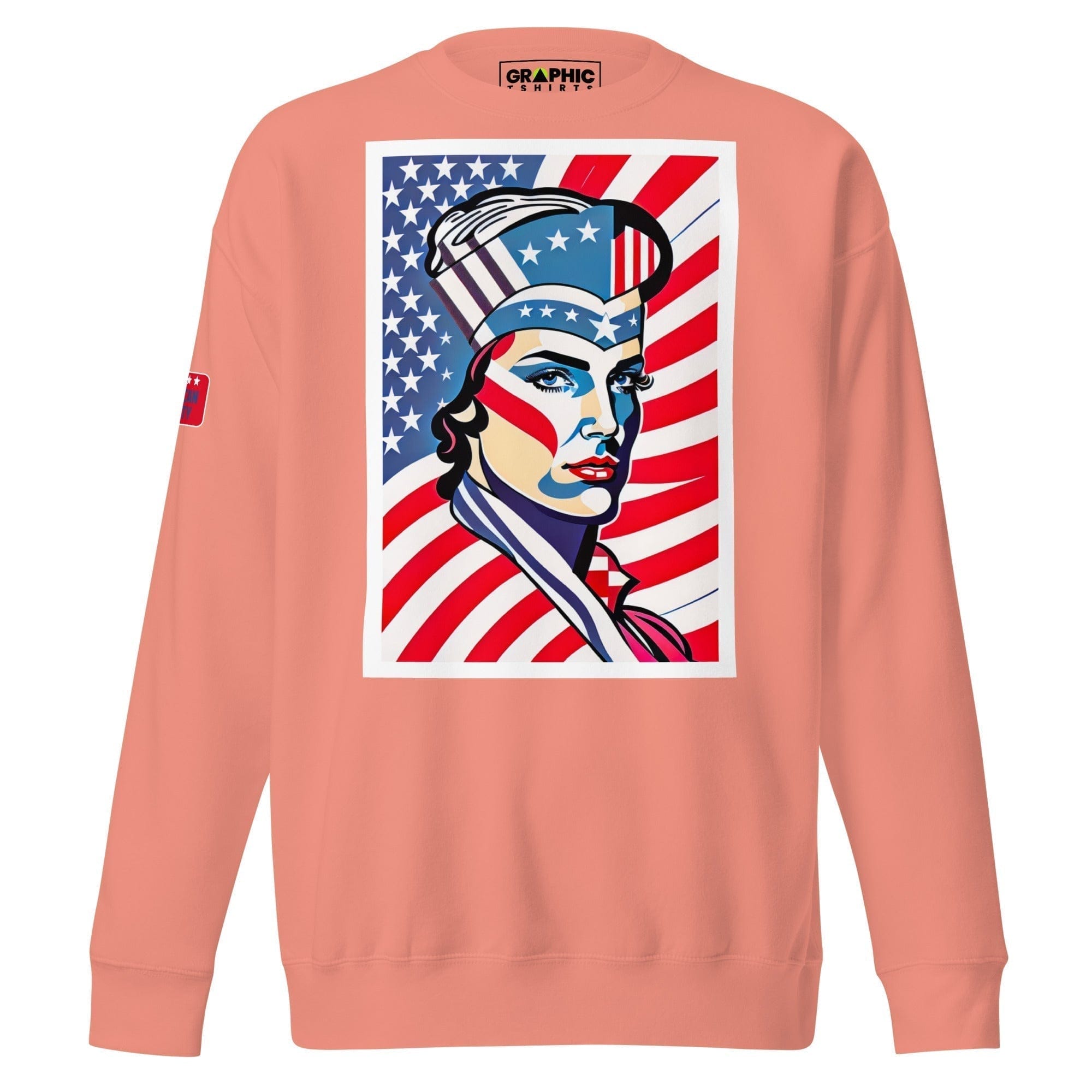 GRAPHIC T-SHIRTS Dusty Rose / S Unisex Premium Sweatshirt - American Liberty Series v.2