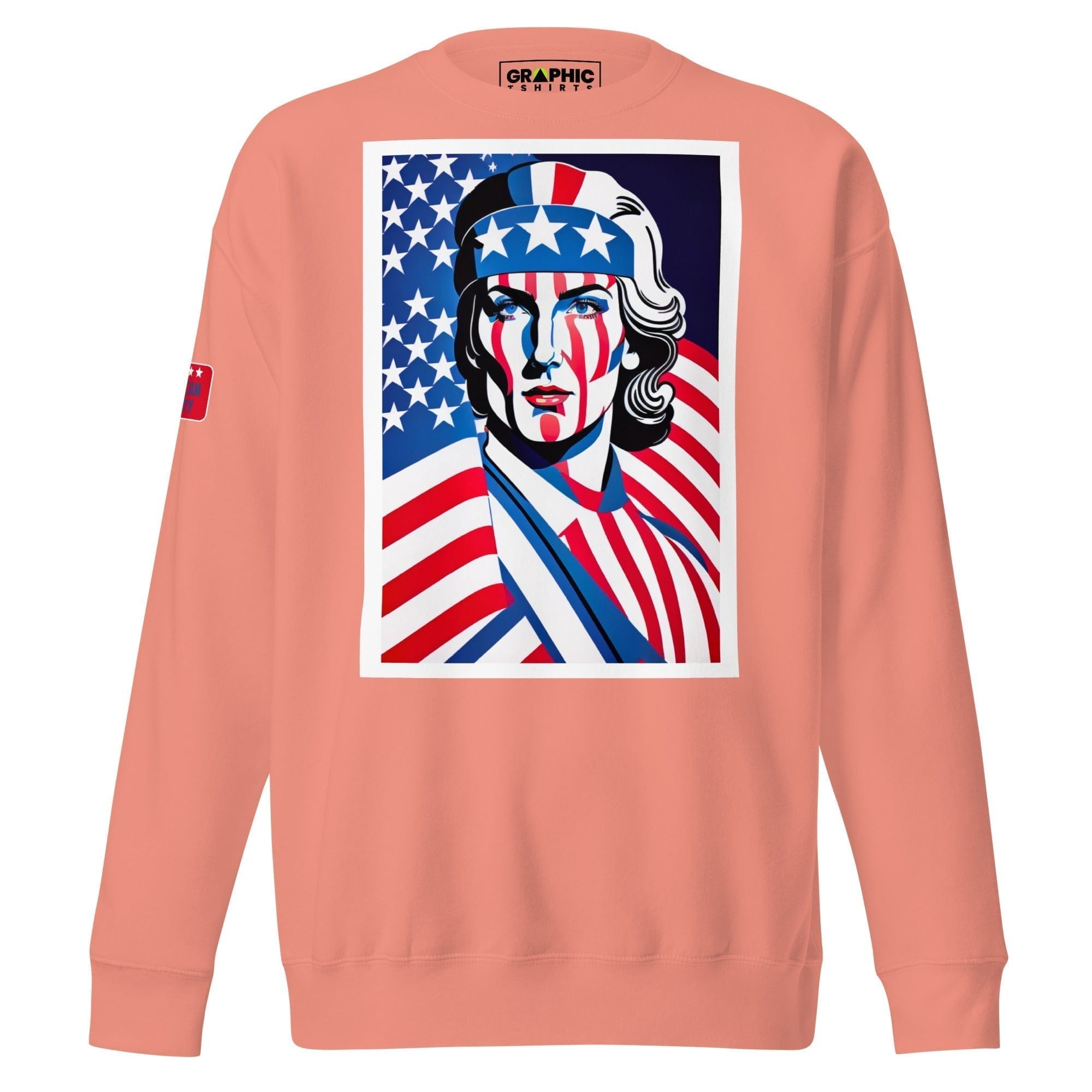 GRAPHIC T-SHIRTS Dusty Rose / S Unisex Premium Sweatshirt - American Liberty Series v.24