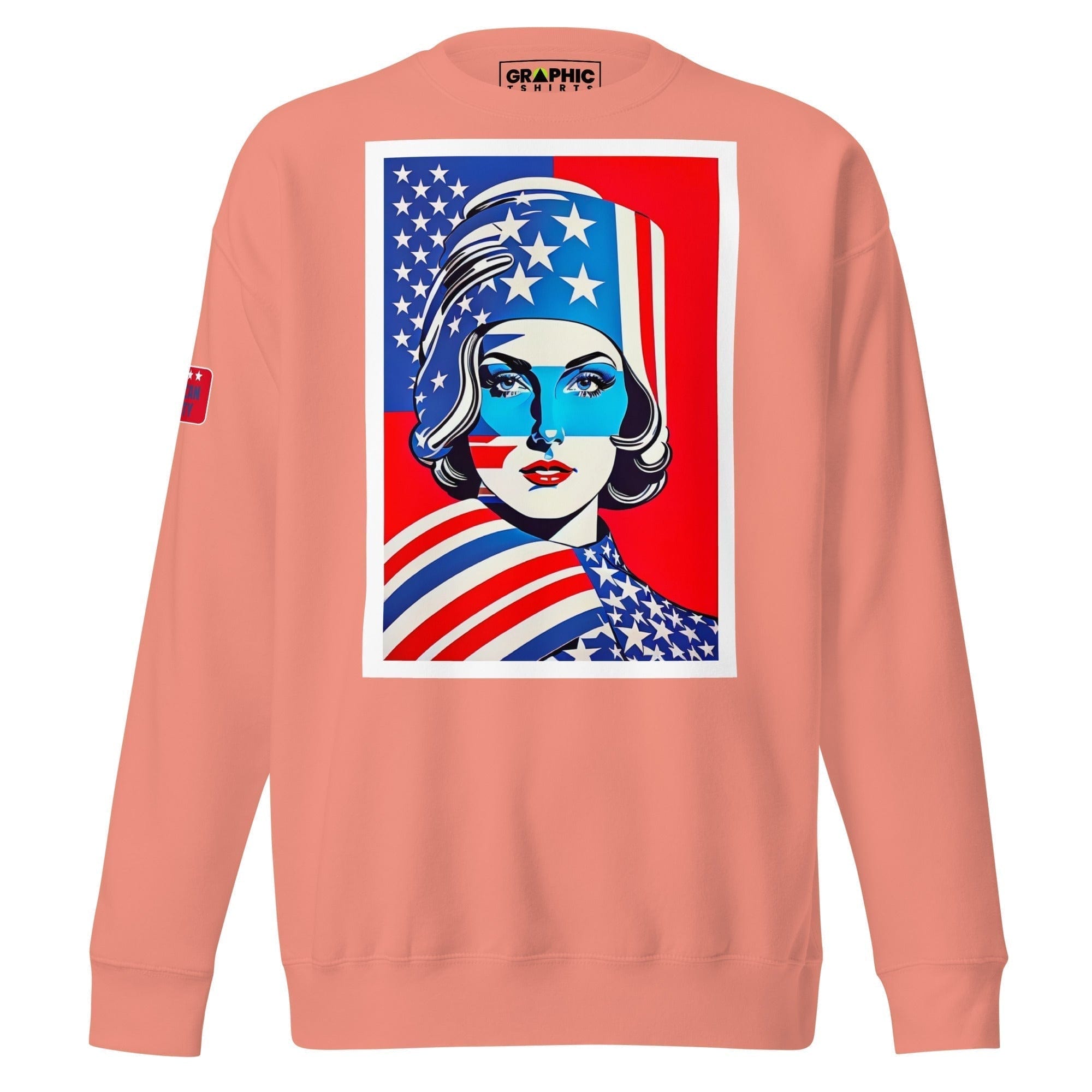 GRAPHIC T-SHIRTS Dusty Rose / S Unisex Premium Sweatshirt - American Liberty Series v.5