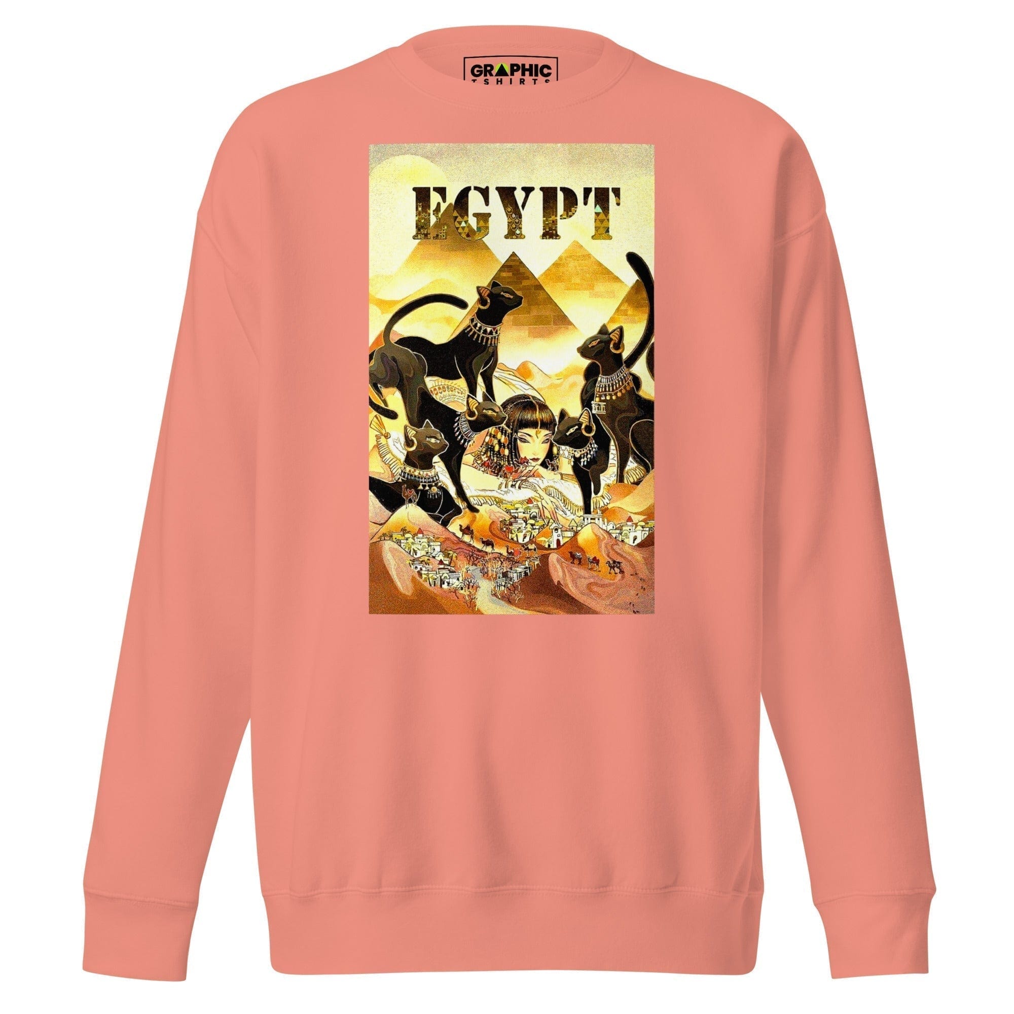 GRAPHIC T-SHIRTS Dusty Rose / S Unisex Premium Sweatshirt - Egypt