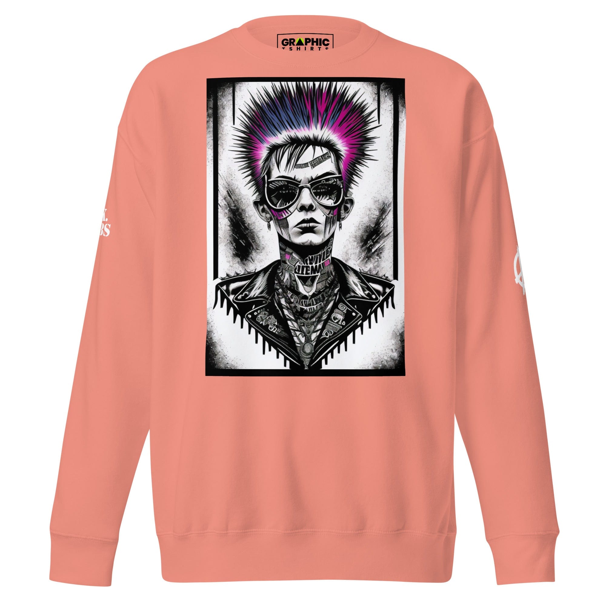 GRAPHIC T-SHIRTS Dusty Rose / S Unisex Premium Sweatshirt - Punk Betty