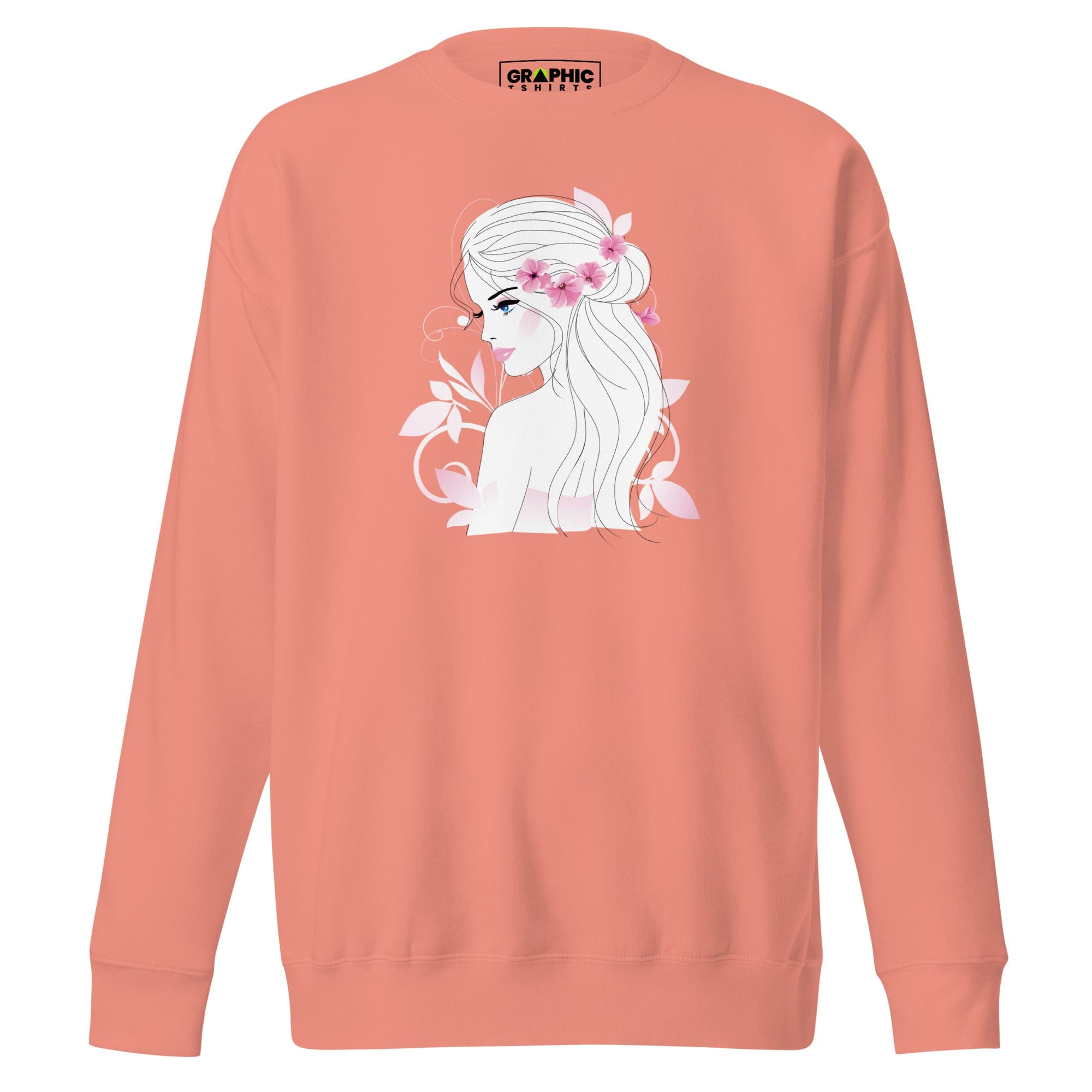 GRAPHIC T-SHIRTS Dusty Rose / S Unisex Premium Sweatshirt - Refined Beauty And Elegance