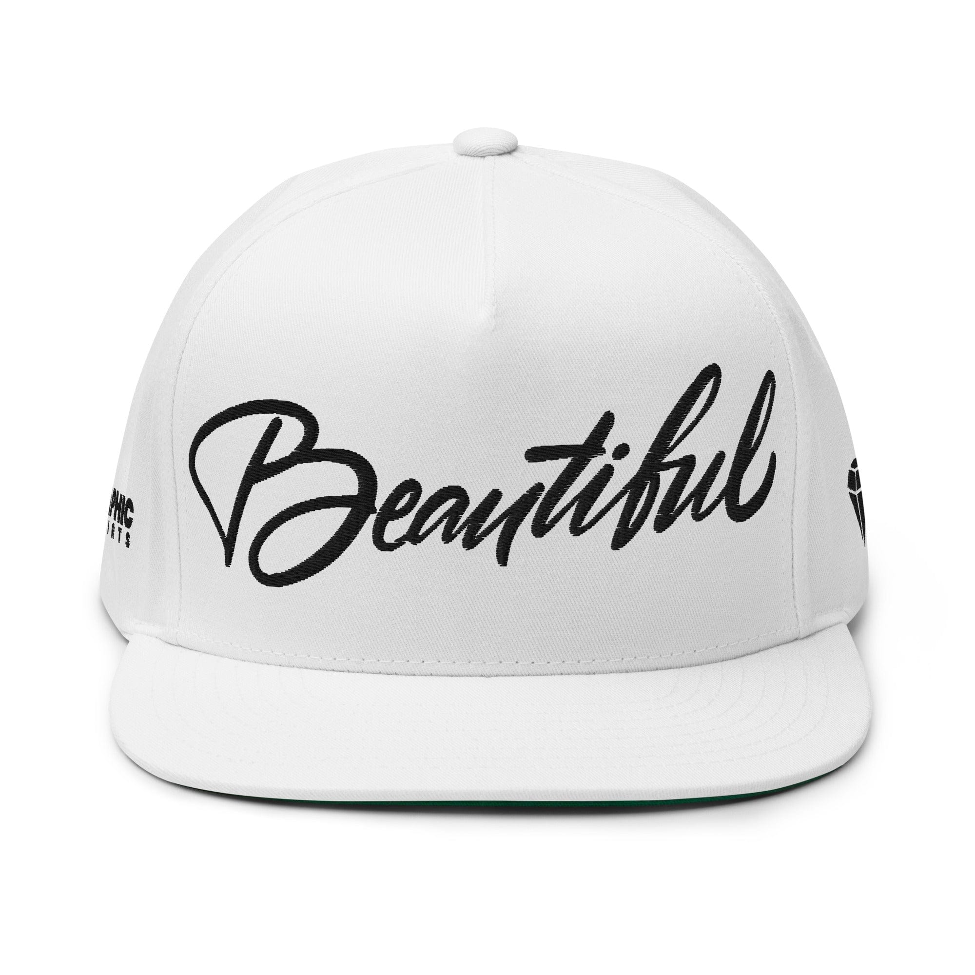 GRAPHIC T-SHIRTS Flat Bill Cap - Beautiful