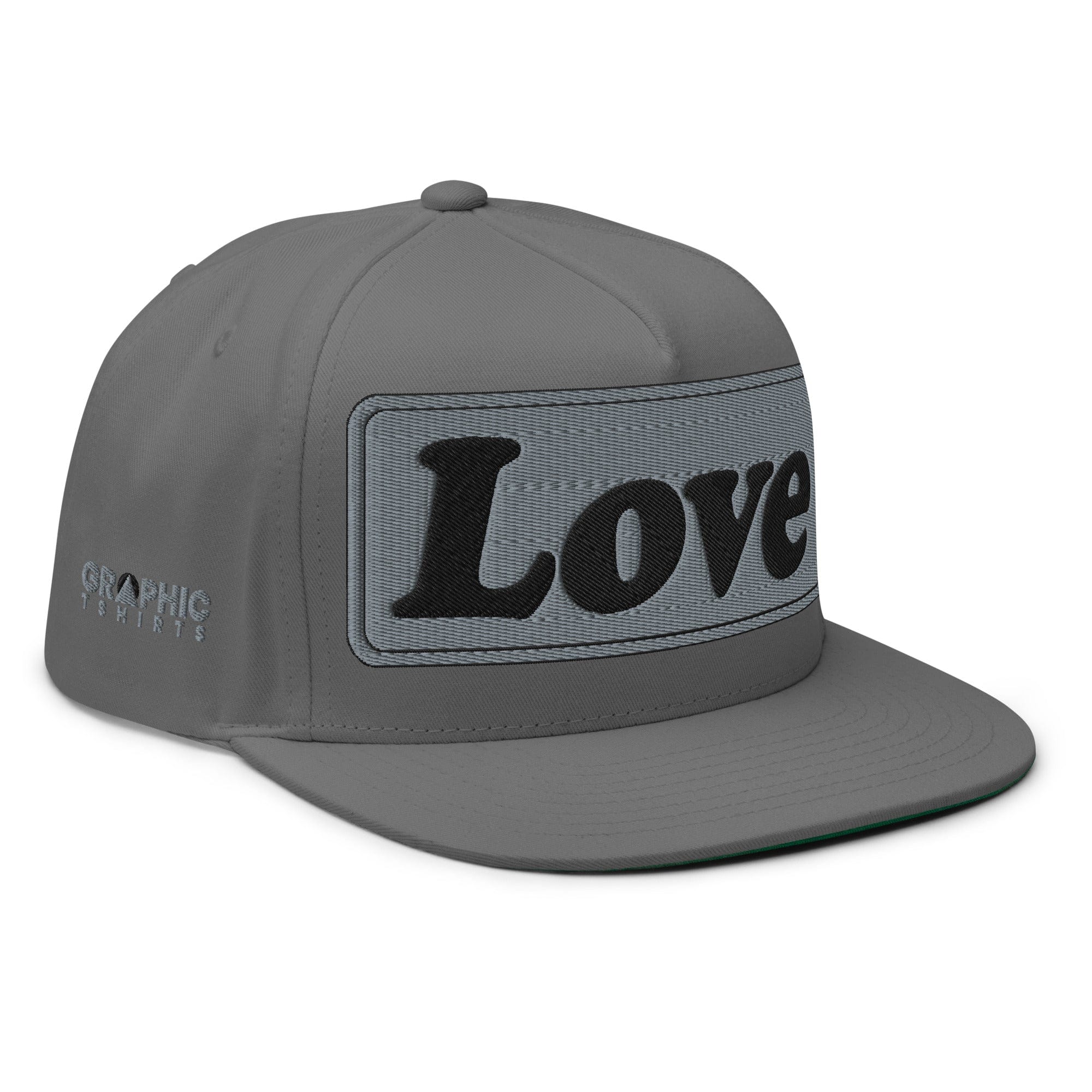 GRAPHIC T-SHIRTS Flat Bill Cap - LOVE