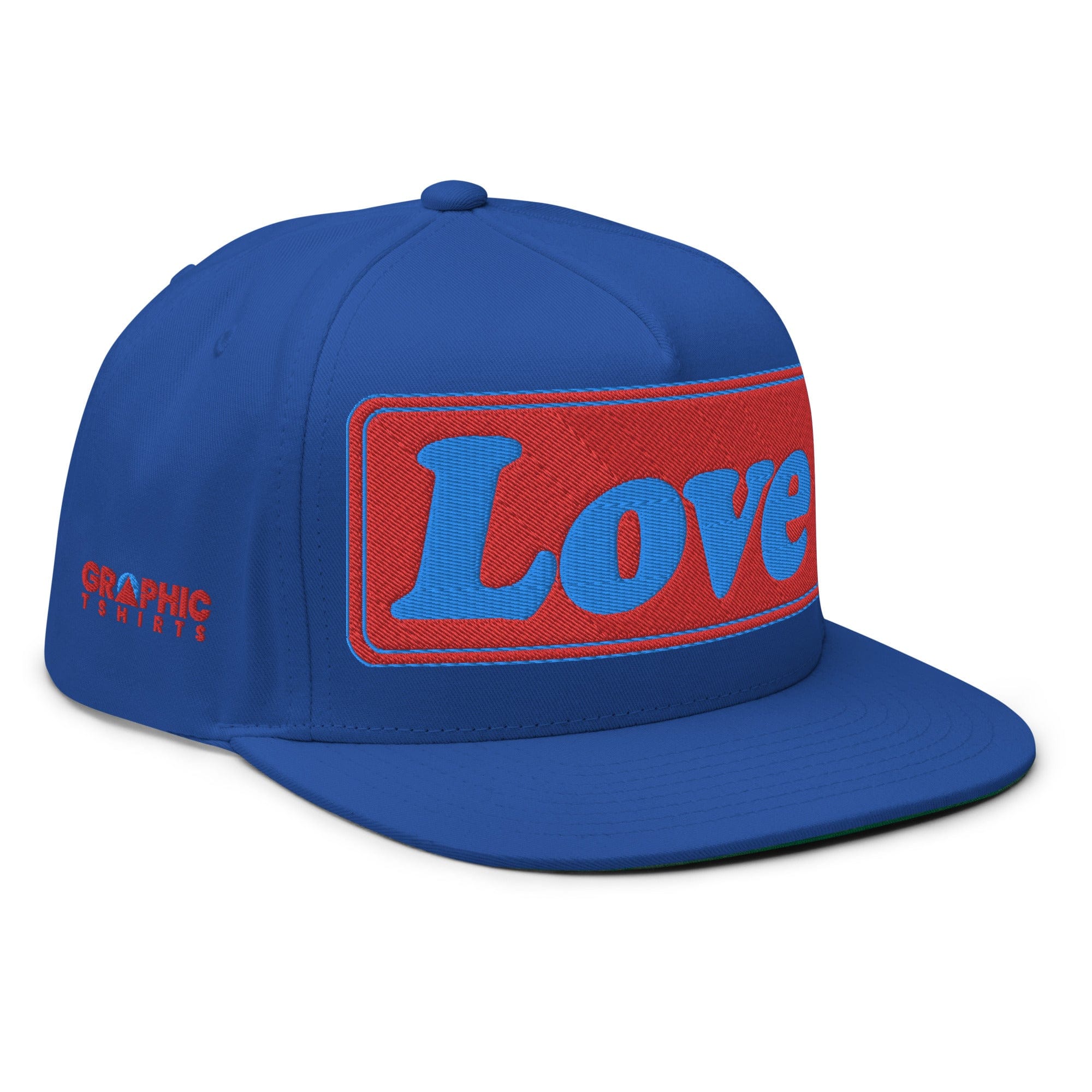 GRAPHIC T-SHIRTS Flat Bill Cap - LOVE