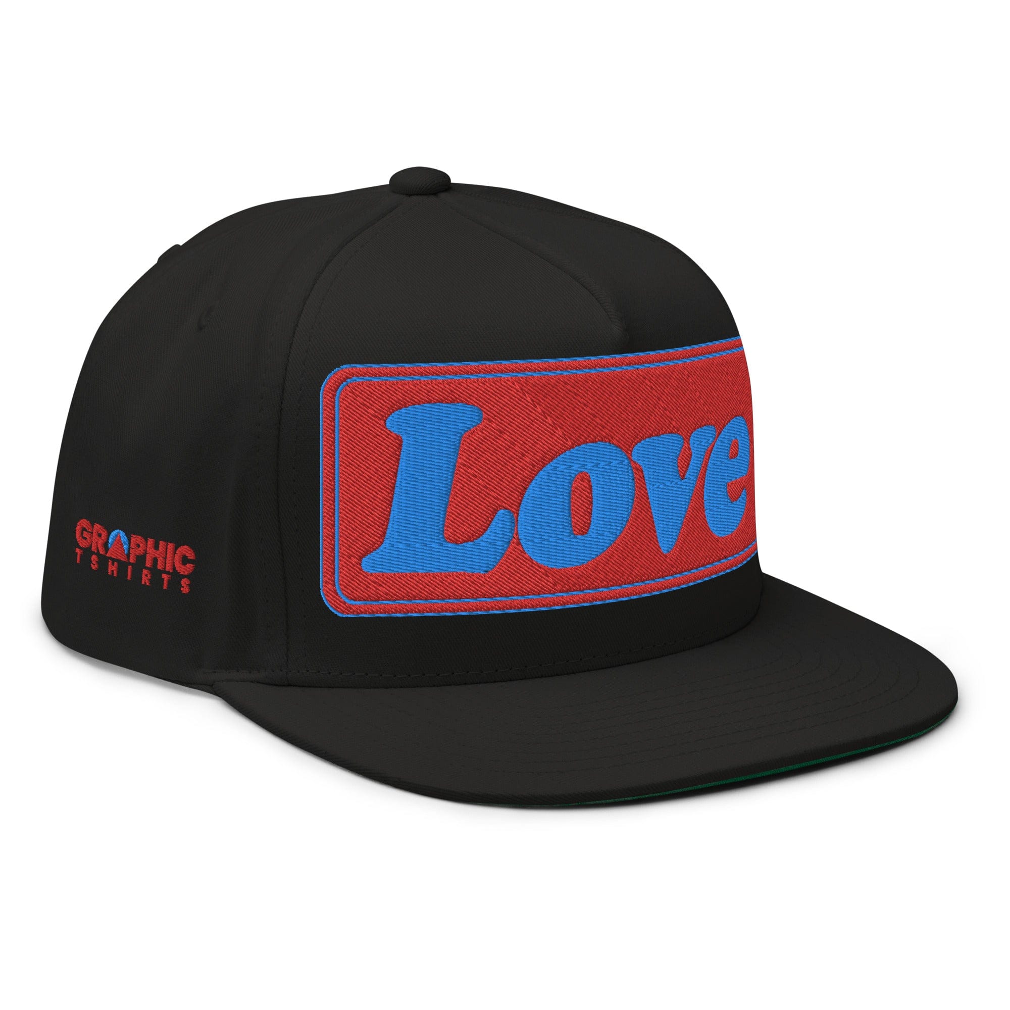 GRAPHIC T-SHIRTS Flat Bill Cap - LOVE