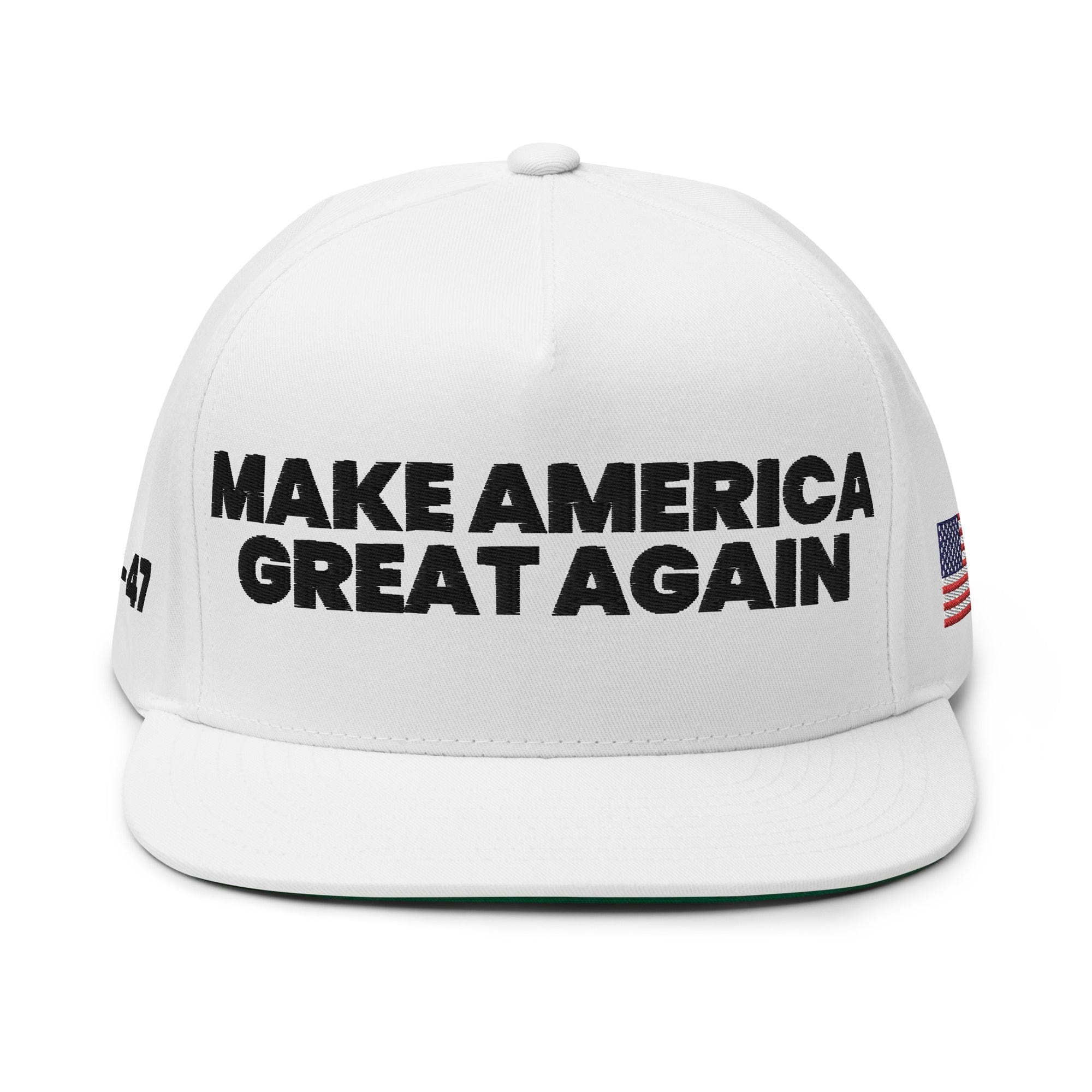 GRAPHIC T-SHIRTS Flat Bill Cap - MAKE AMERICA GREAT AGAIN