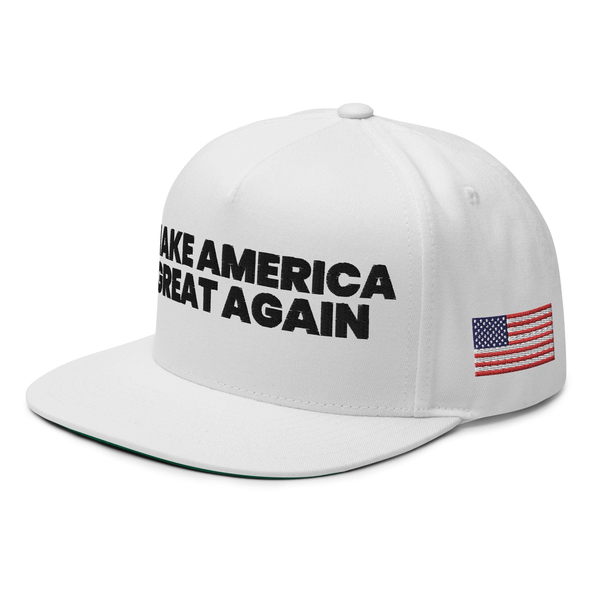 GRAPHIC T-SHIRTS Flat Bill Cap - MAKE AMERICA GREAT AGAIN