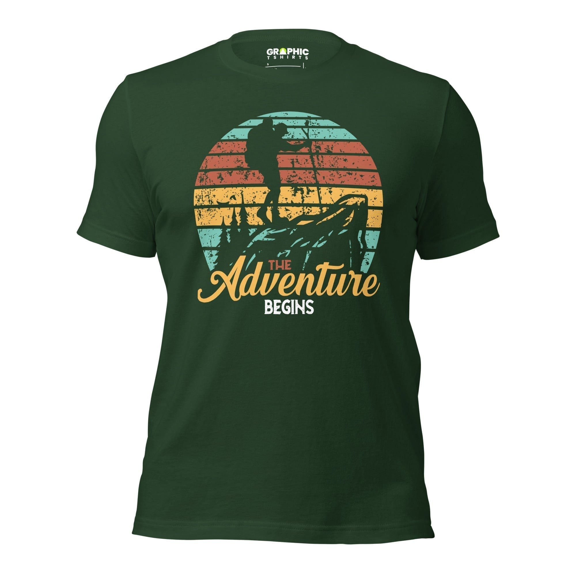 GRAPHIC T-SHIRTS Forest / S Unisex Staple T-Shirt - The Adventure Begins