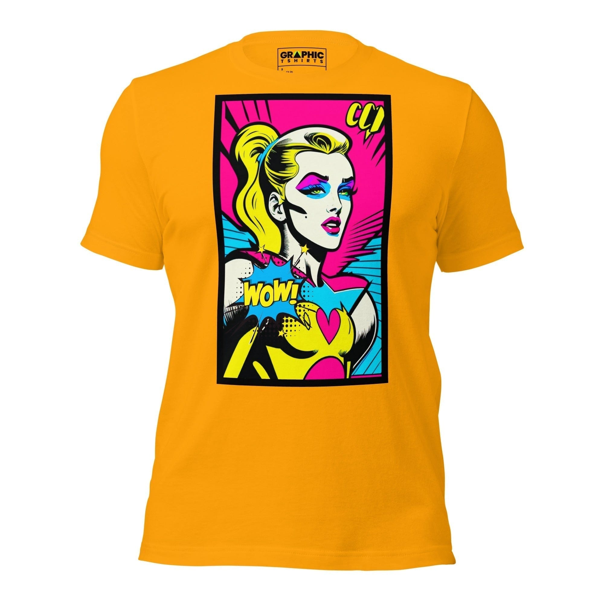 GRAPHIC T-SHIRTS Gold / S Unisex Crew Neck T-Shirt - Bionic Blonde