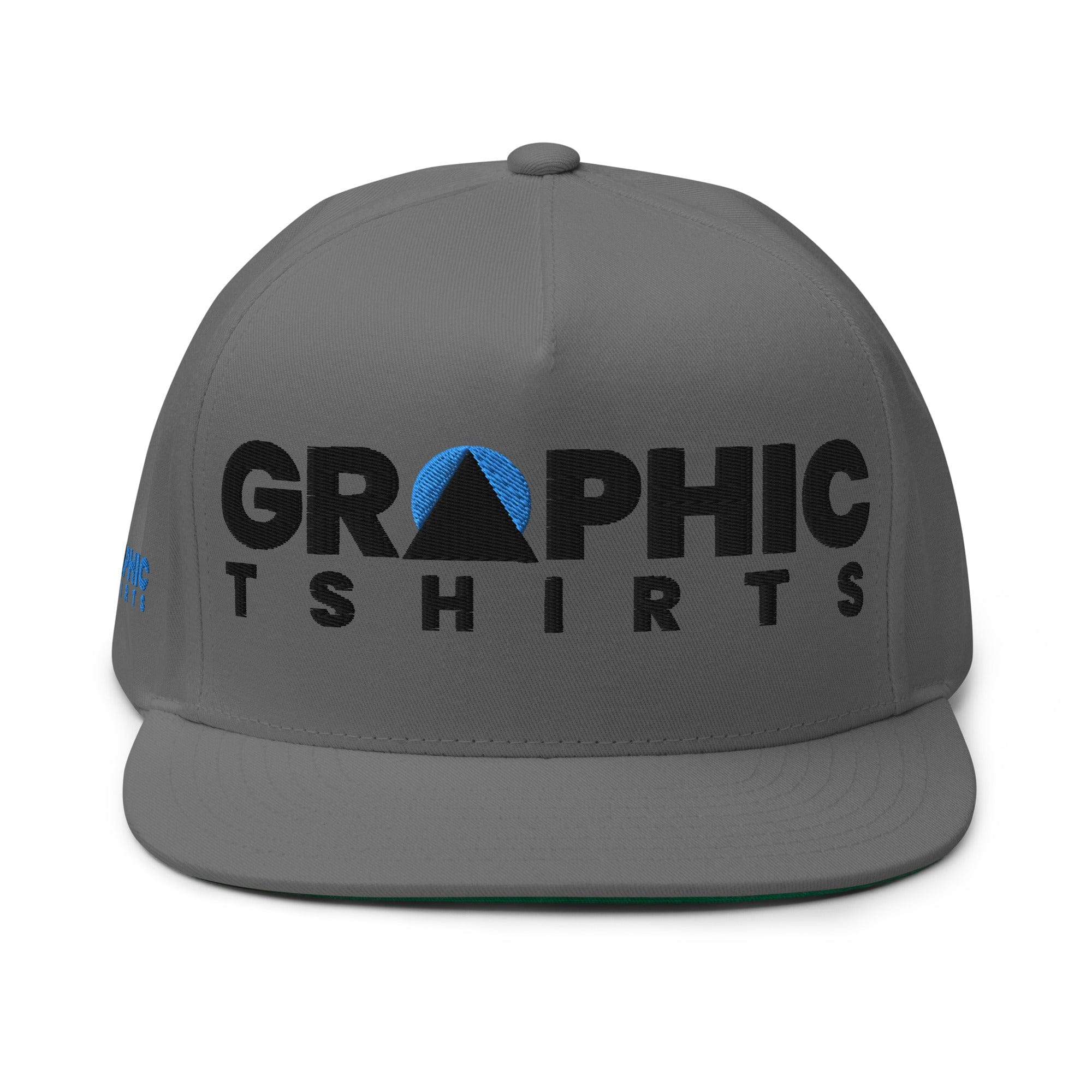 GRAPHIC T-SHIRTS Grey Flat Bill Cap - GRAPHIC T-SHIRTS