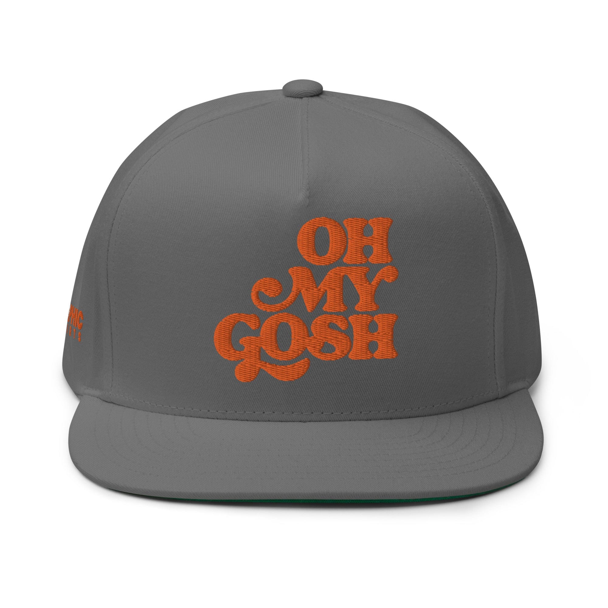 GRAPHIC T-SHIRTS Grey Flat Bill Cap - Oh My Gosh