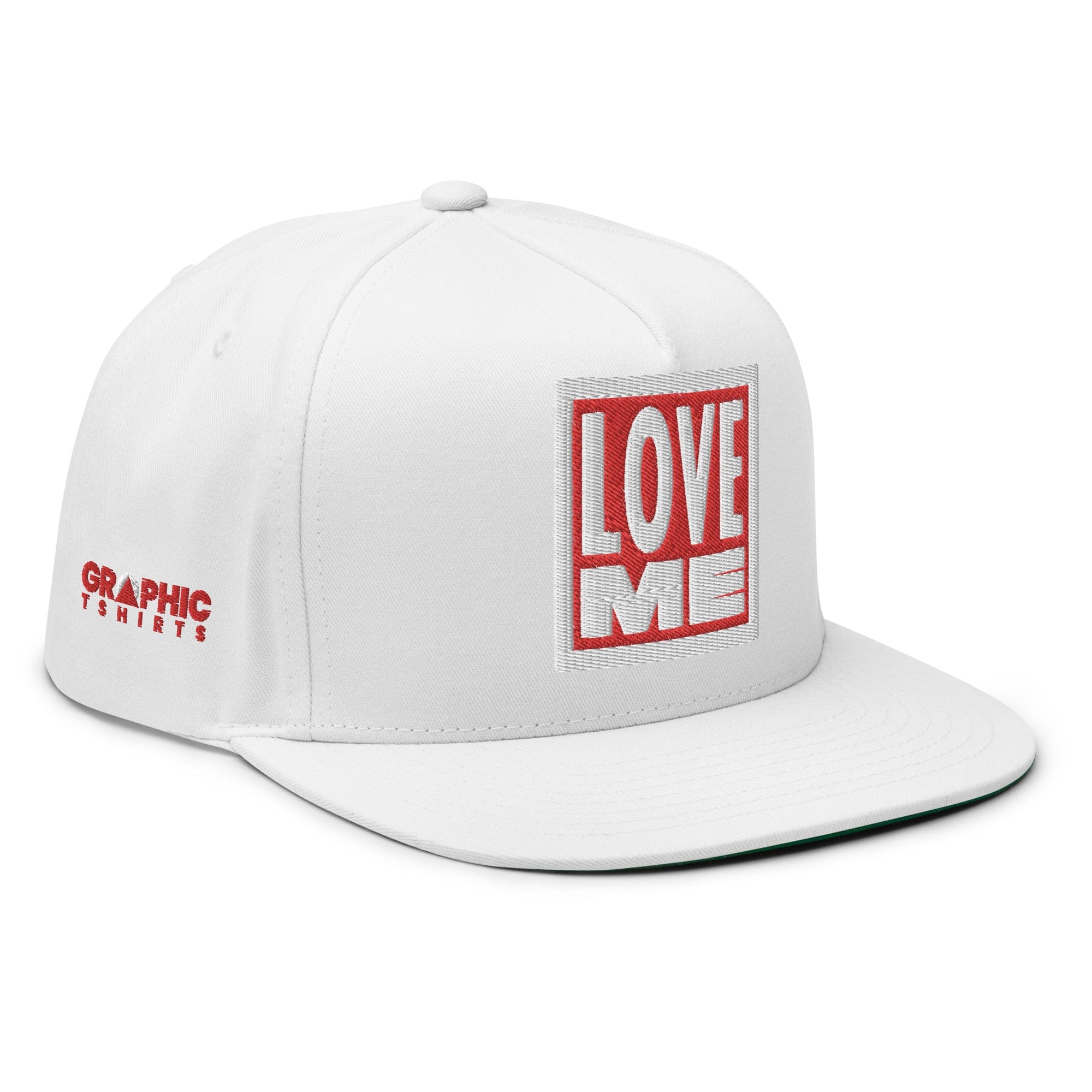 GRAPHIC T-SHIRTS Hat Flat Bill Cap - Love Me