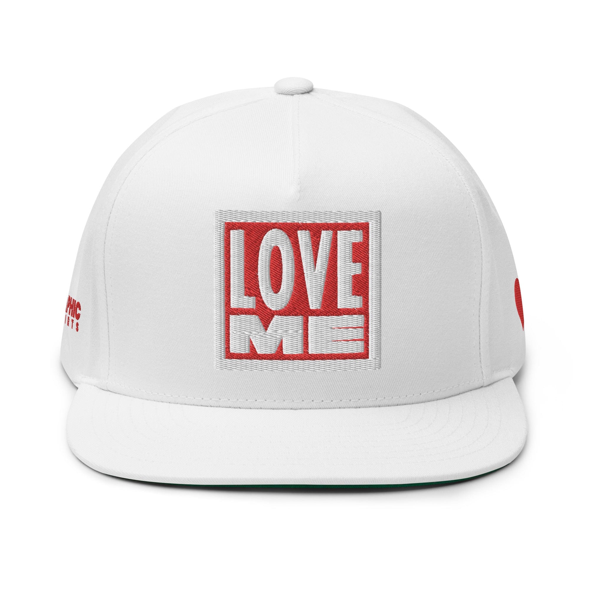 GRAPHIC T-SHIRTS Hat Flat Bill Cap - Love Me