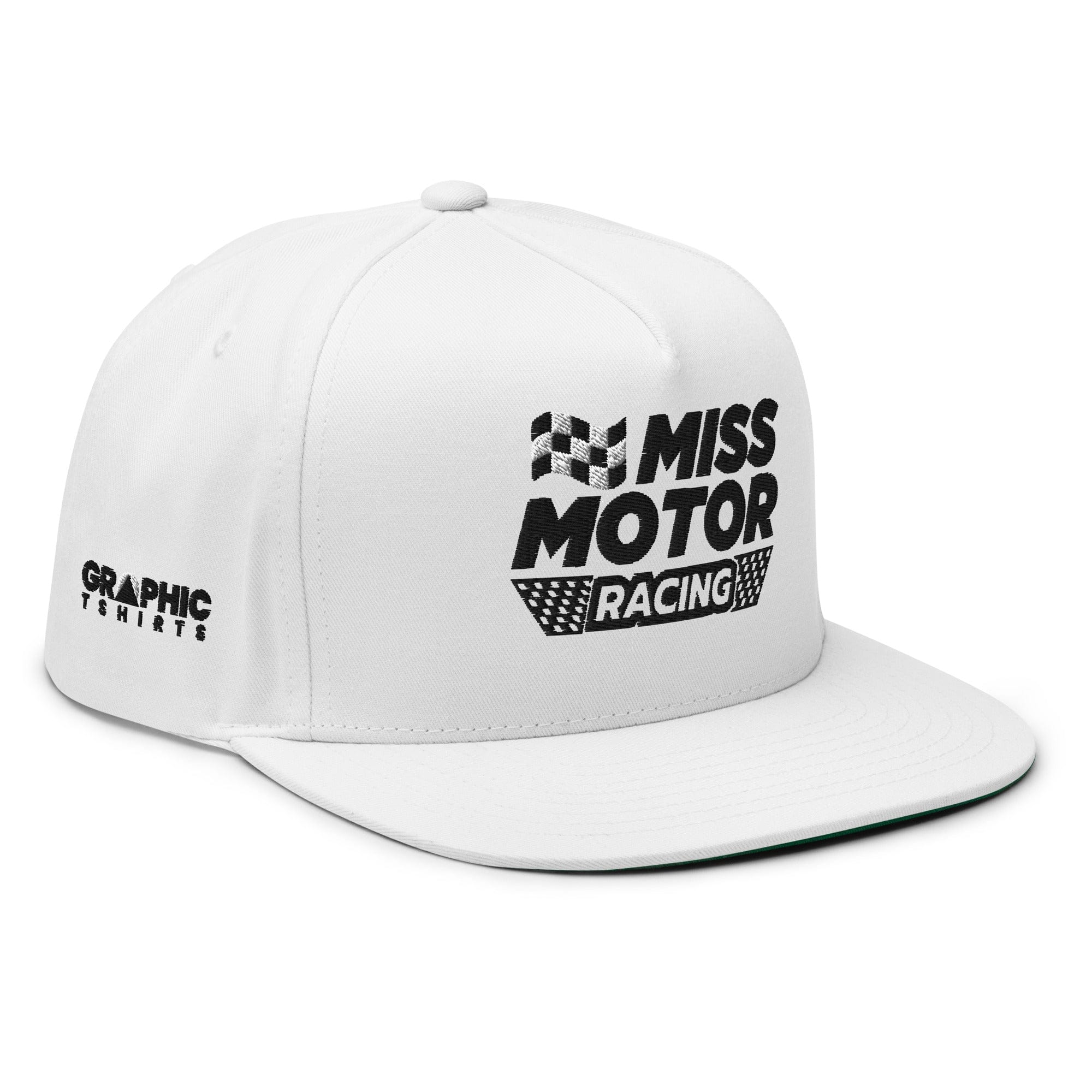 GRAPHIC T-SHIRTS Hat Flat Bill Cap - Miss Motor Racing