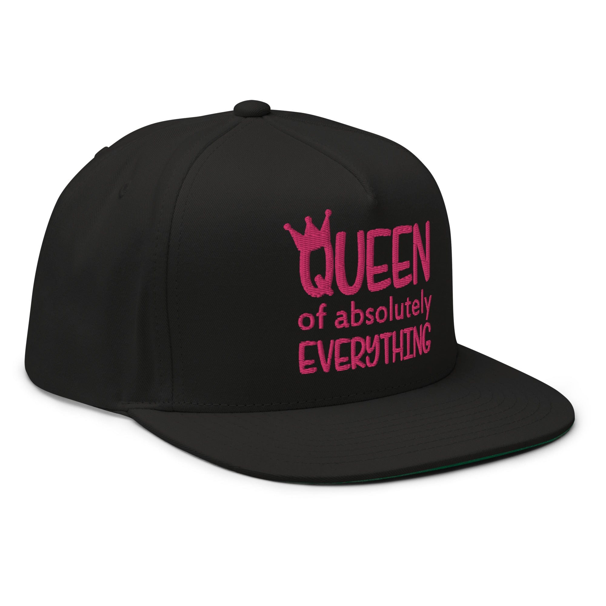 GRAPHIC T-SHIRTS Hat Flat Bill Cap - Queen Of Absolutely Everything