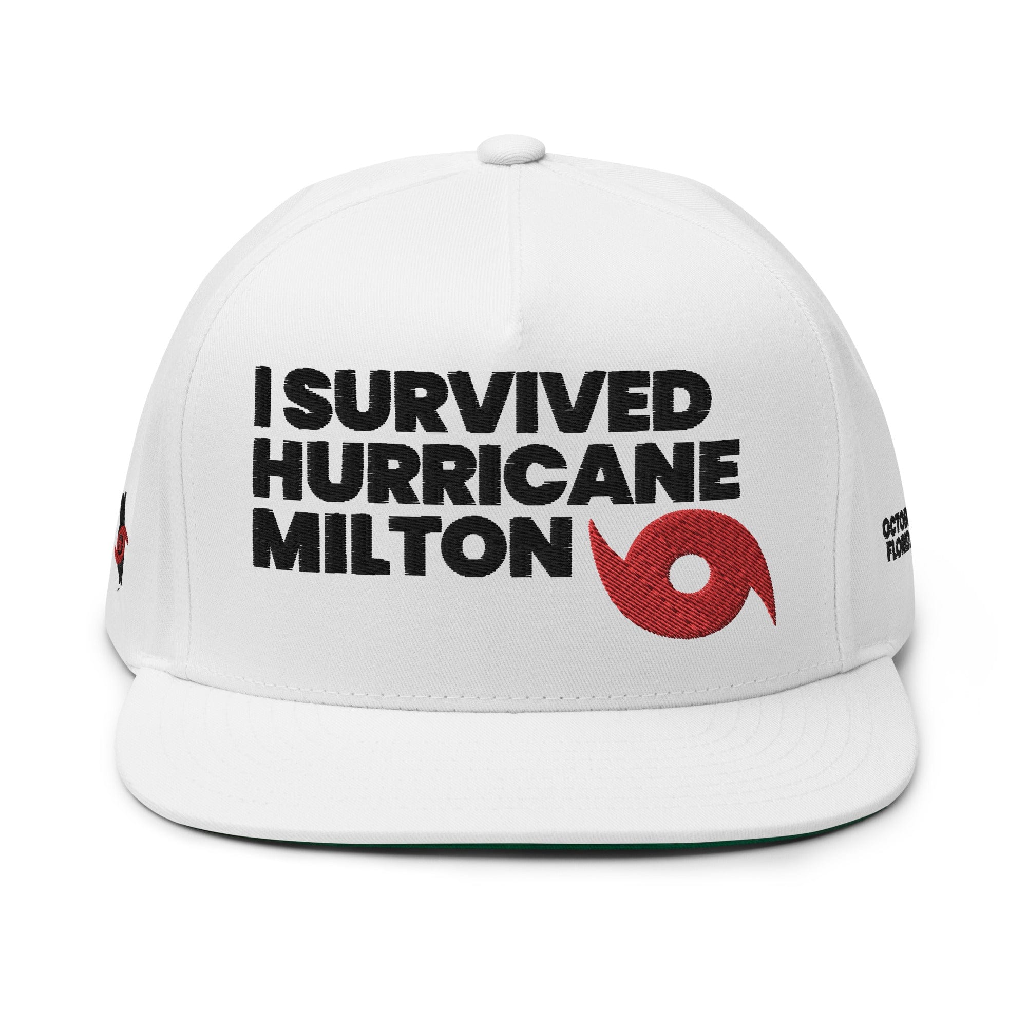 GRAPHIC T-SHIRTS Hat Limited Edition Flat Bill Cap - I SURVIVED HURRICANE MILTON