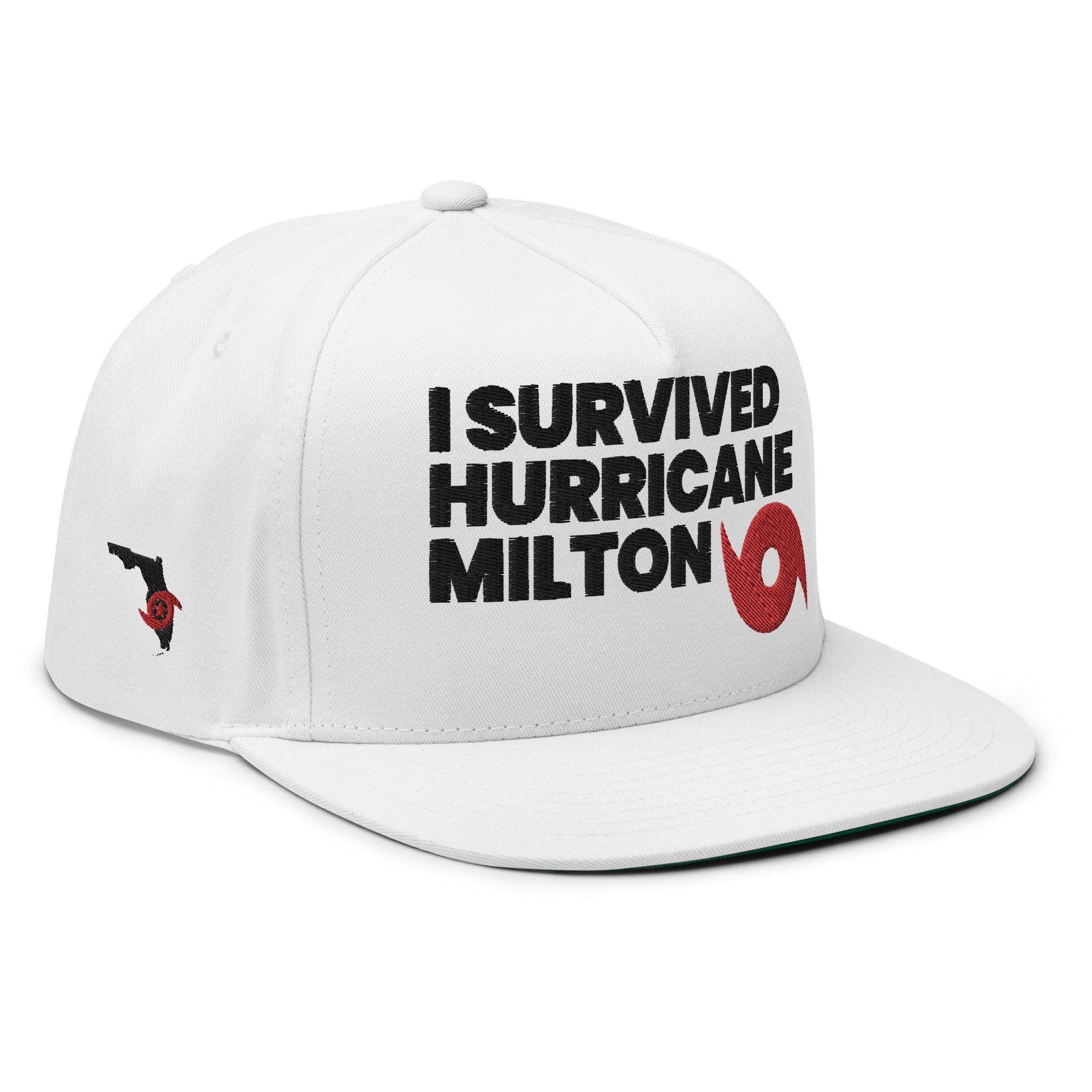 GRAPHIC T-SHIRTS Hat Limited Edition Flat Bill Cap - I SURVIVED HURRICANE MILTON