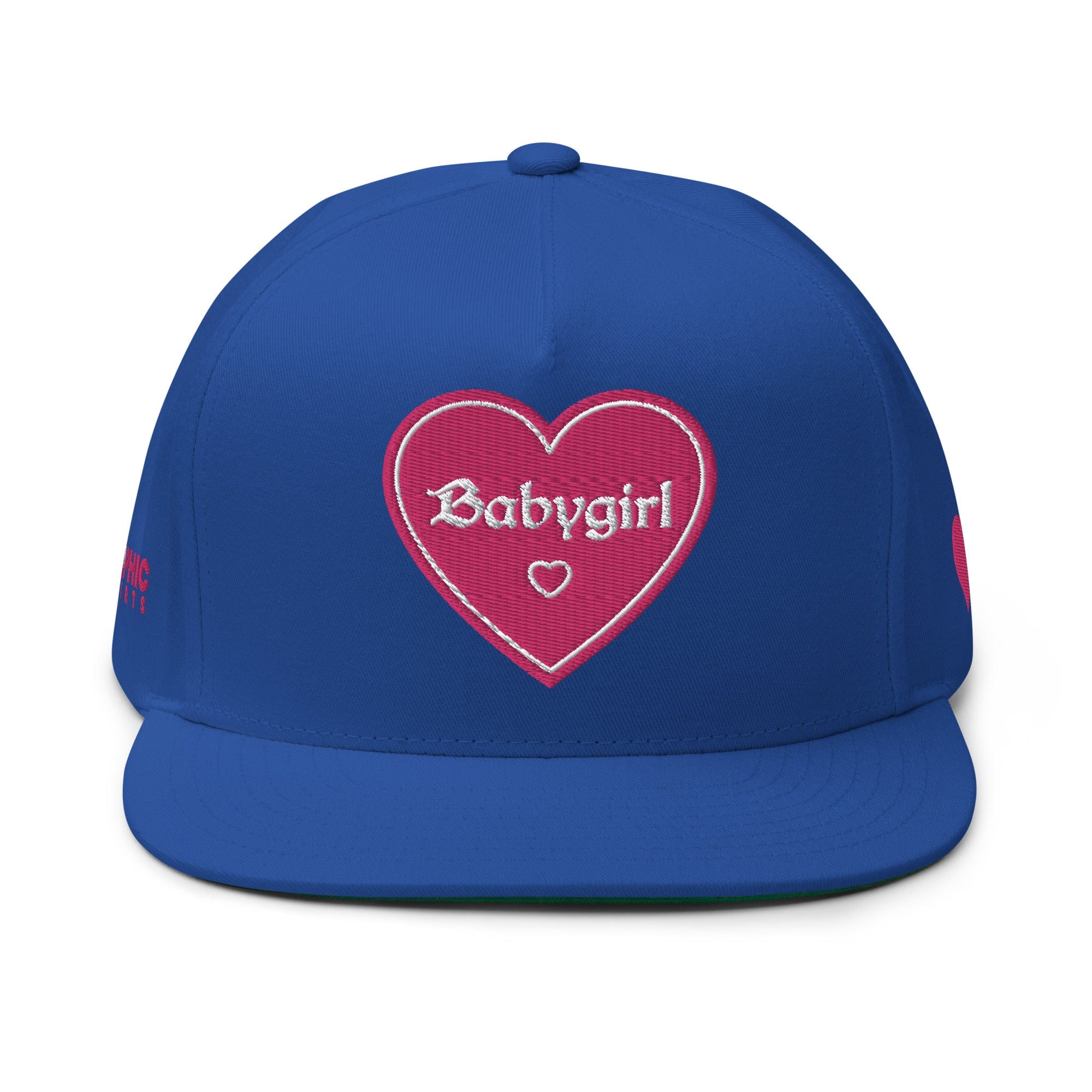 GRAPHIC T-SHIRTS Hat Royal Blue Flat Bill Cap - Babygirl