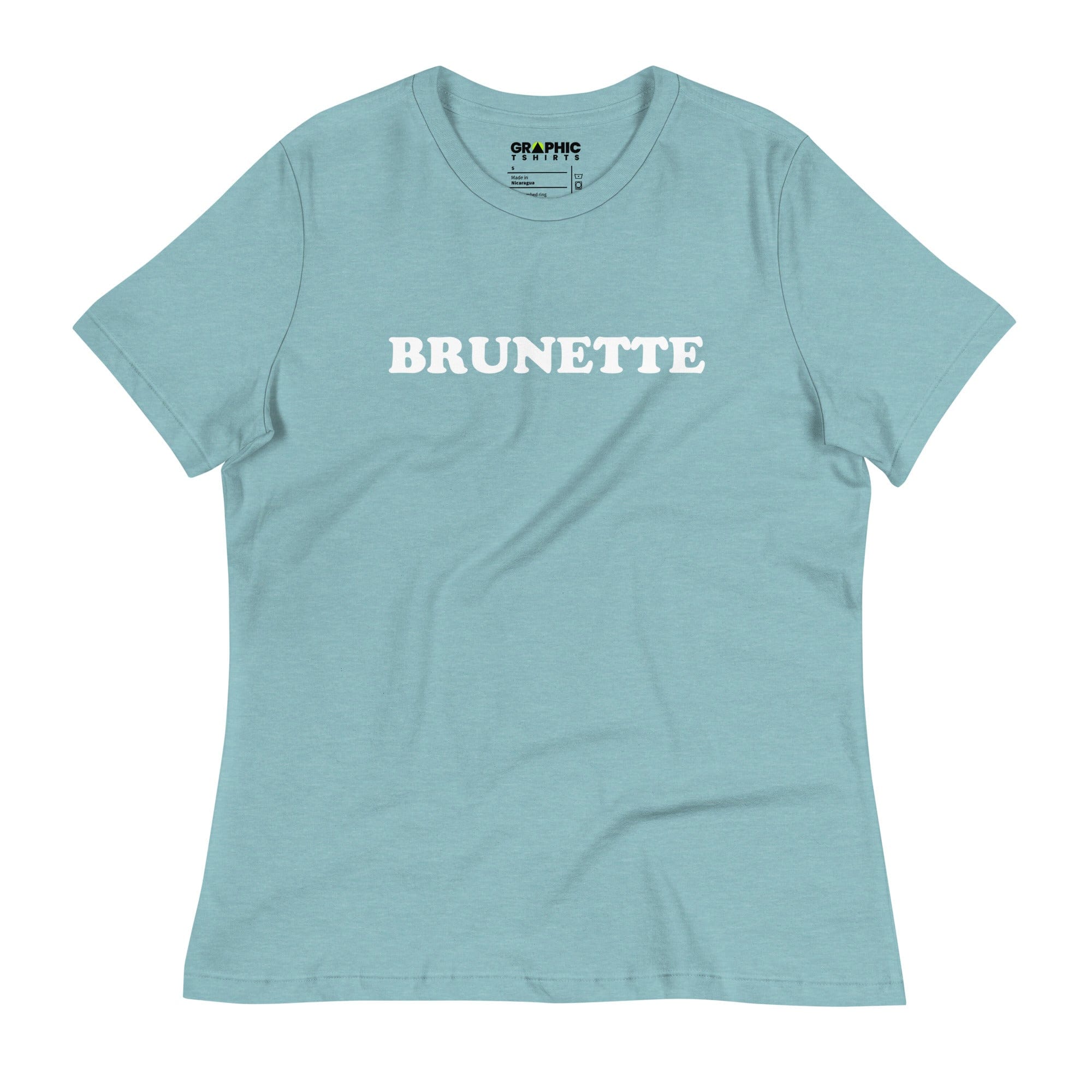 GRAPHIC T-SHIRTS Heather Blue Lagoon / S Women's Relaxed T-Shirt - Brunette