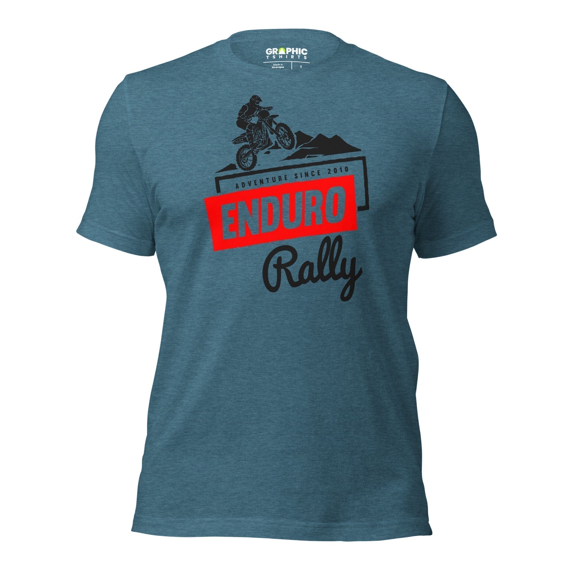 GRAPHIC T-SHIRTS Heather Deep Teal / S Unisex Staple T-Shirt - Enduro Rally Adventures Since 2010