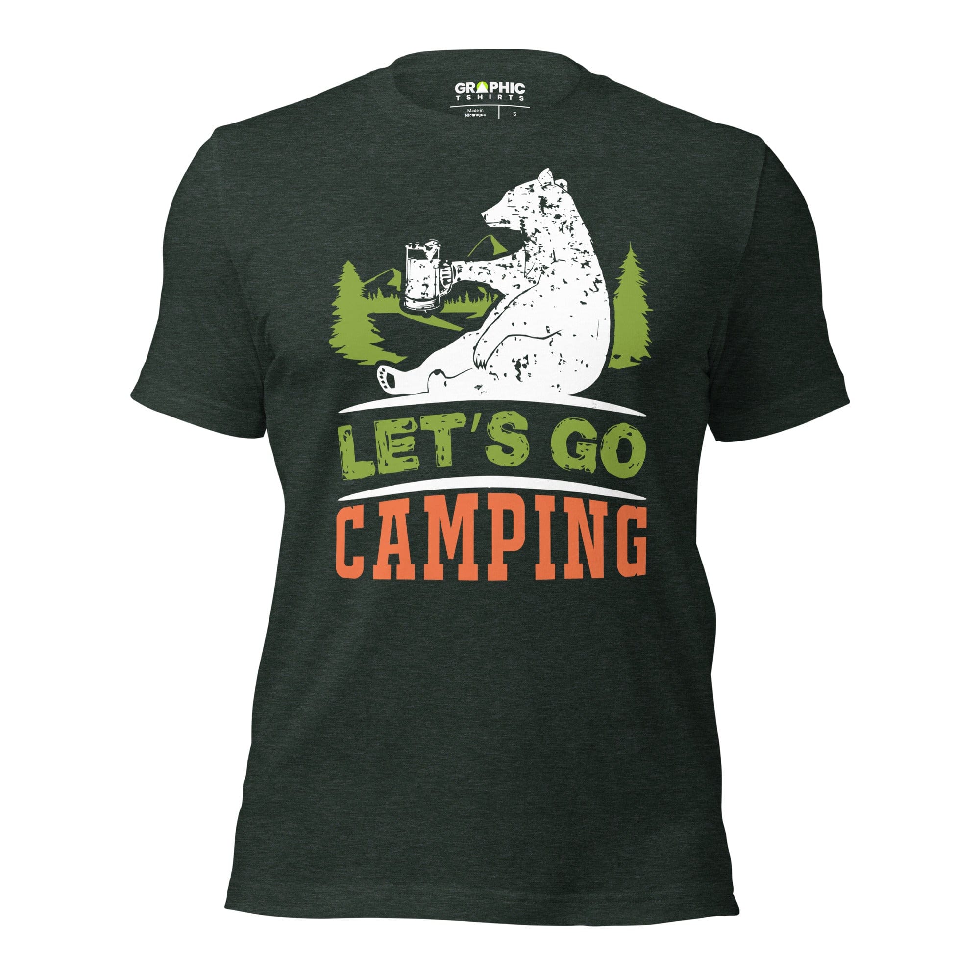 GRAPHIC T-SHIRTS Heather Forest / S Unisex Staple T-Shirt - Let's Go Camping