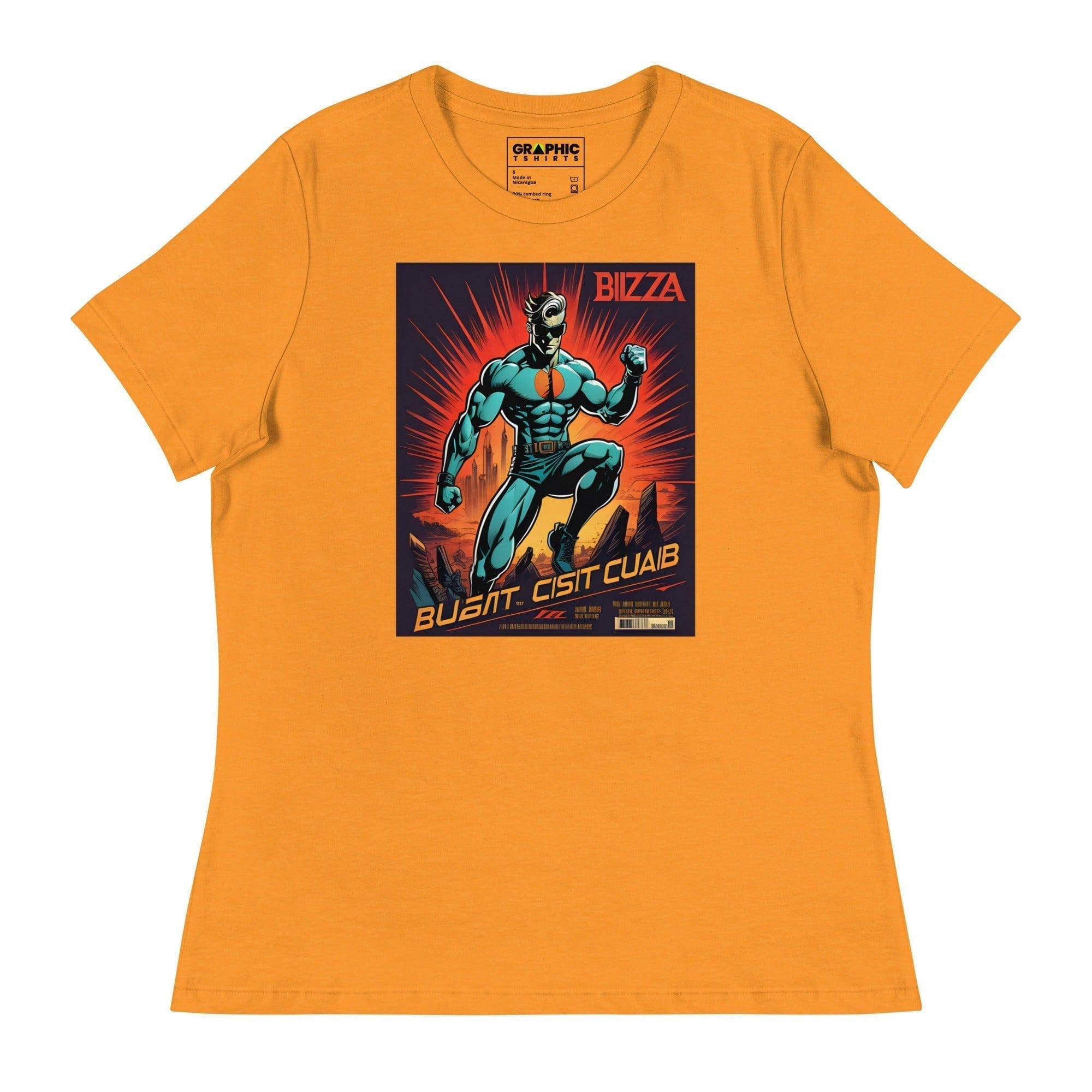 GRAPHIC T-SHIRTS Heather Marmalade / S Women's Relaxed T-Shirt - Ibiza Night Club Heroes Comic Series v.11