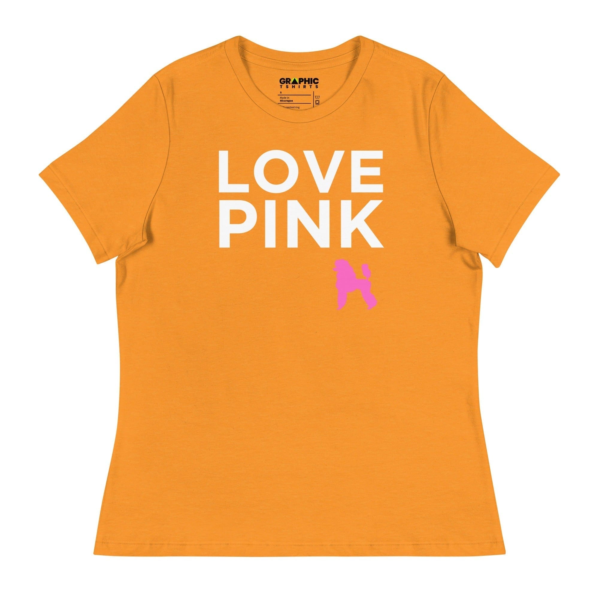 GRAPHIC T-SHIRTS Heather Marmalade / S Women's Relaxed T-Shirt - Love Pink