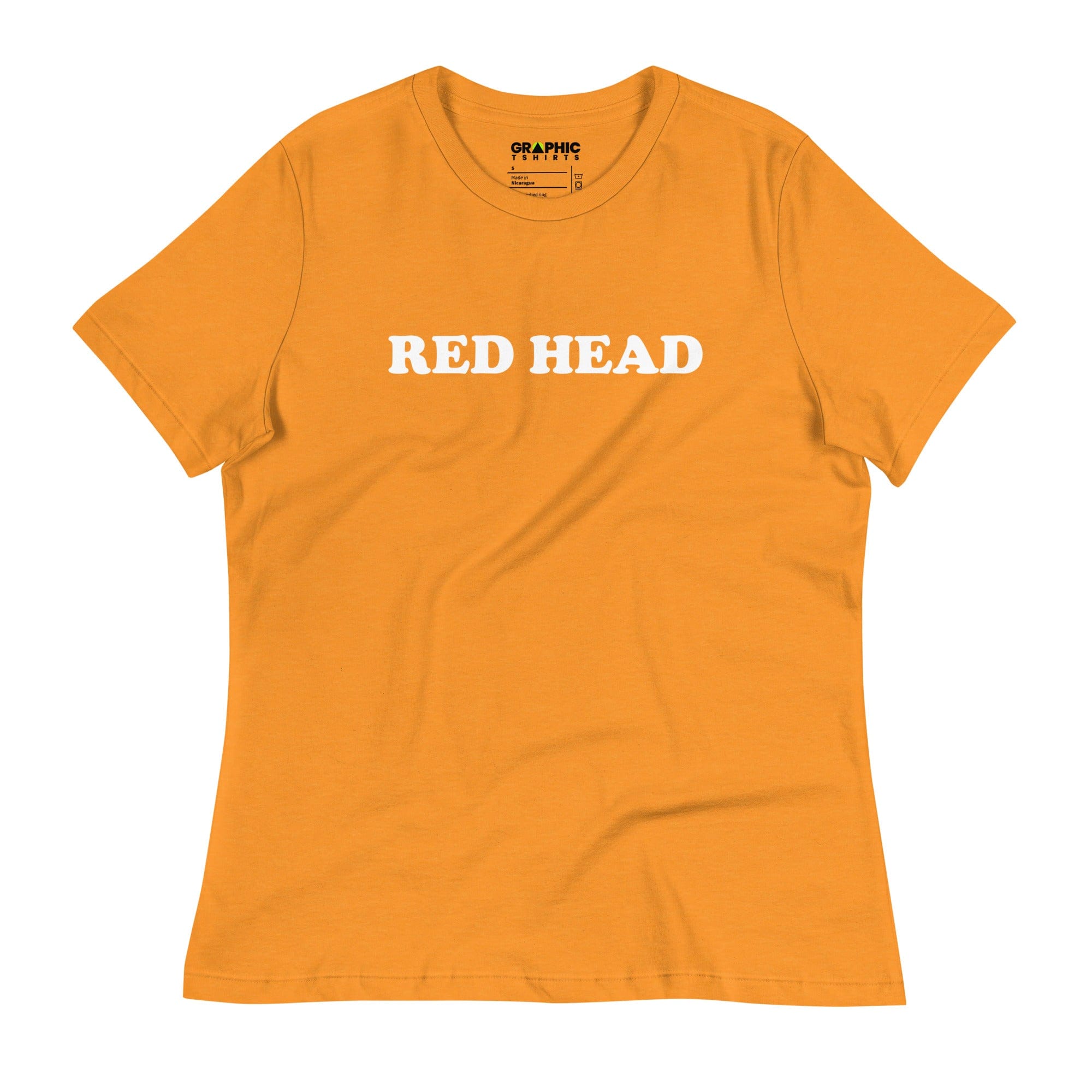 GRAPHIC T-SHIRTS Heather Marmalade / S Women's Relaxed T-Shirt - Red Head