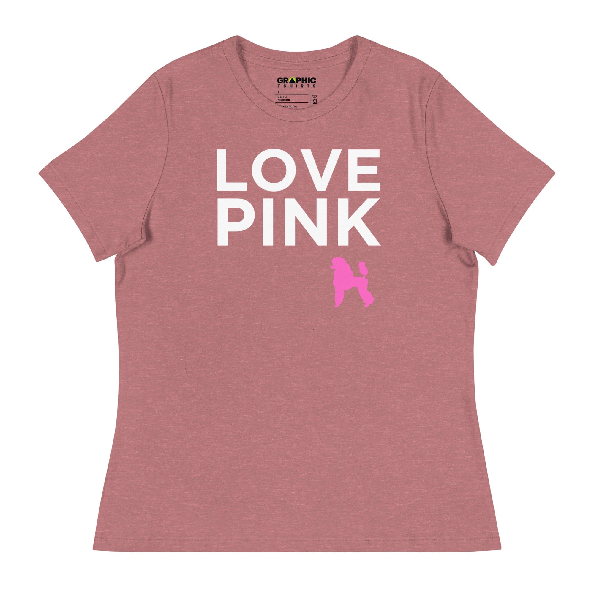 GRAPHIC T-SHIRTS Heather Mauve / S Women's Relaxed T-Shirt - Love Pink