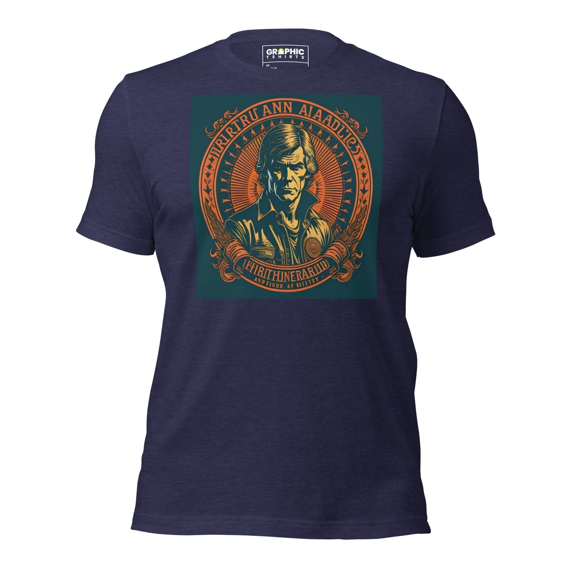 GRAPHIC T-SHIRTS Heather Midnight Navy / XS Unisex Crew Neck T-Shirt - American Vagabond Series v.8