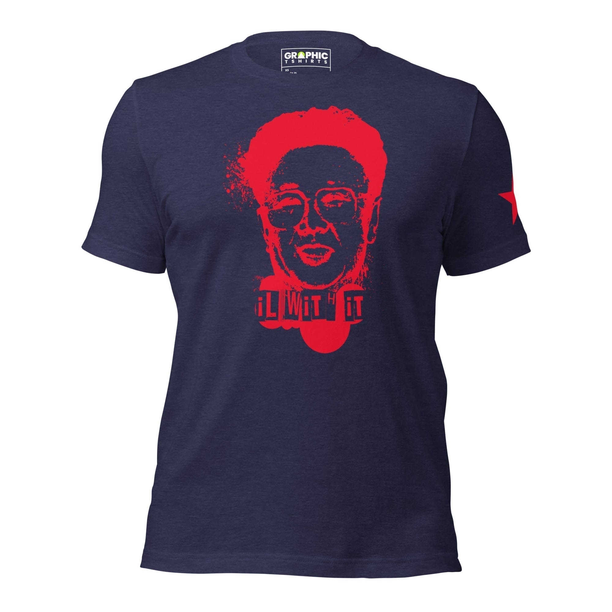 GRAPHIC T-SHIRTS Heather Midnight Navy / XS Unisex Staple T-Shirt - Il With It Kim Jong Un North Korea