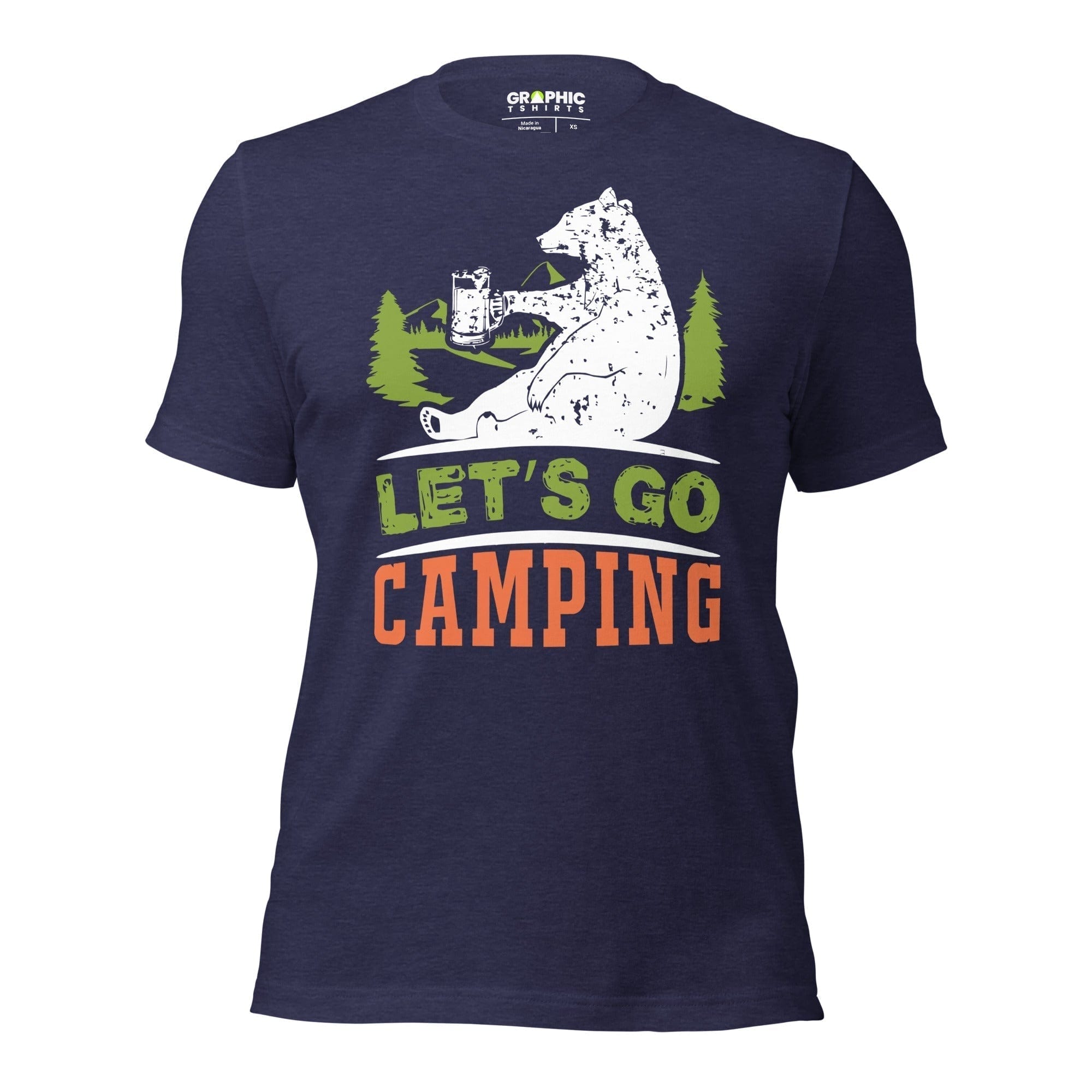 GRAPHIC T-SHIRTS Heather Midnight Navy / XS Unisex Staple T-Shirt - Let's Go Camping