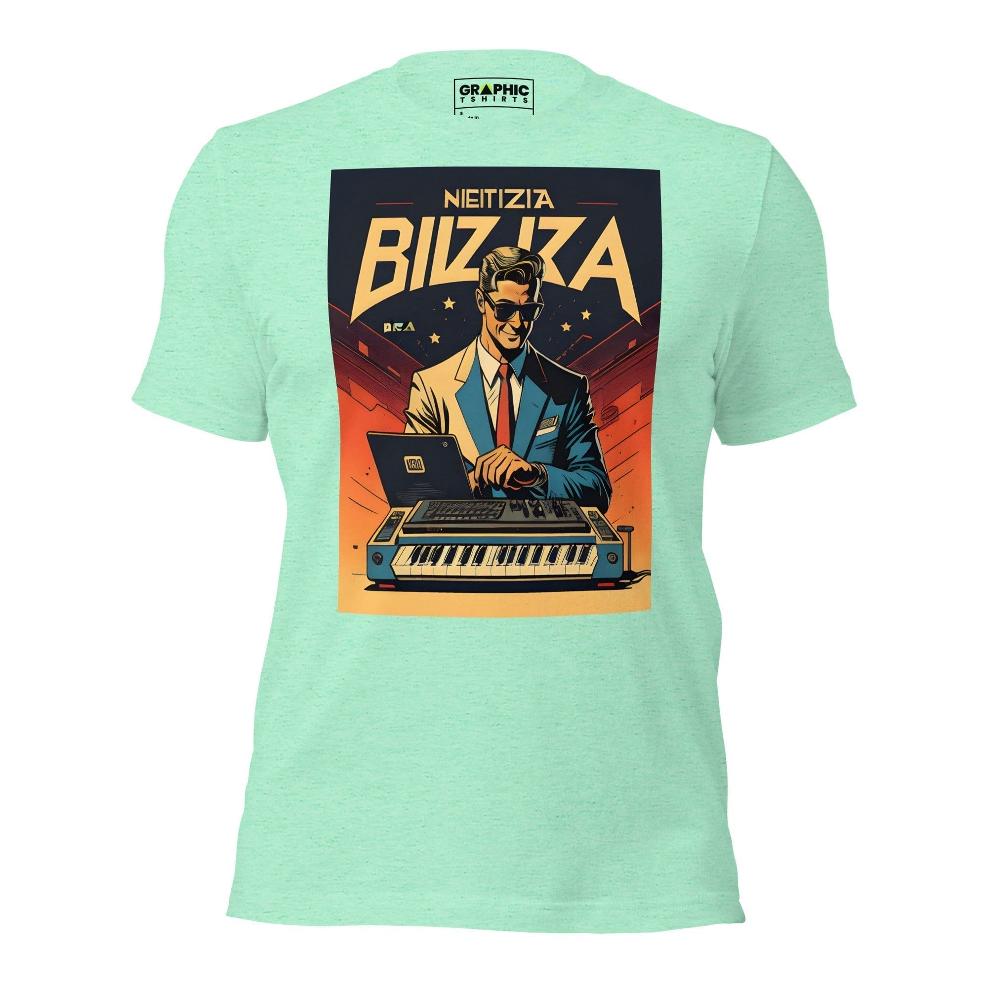 GRAPHIC T-SHIRTS Heather Mint / S Unisex Crew Neck T-Shirt - Ibiza Night Club Heroes Comic Series v.17