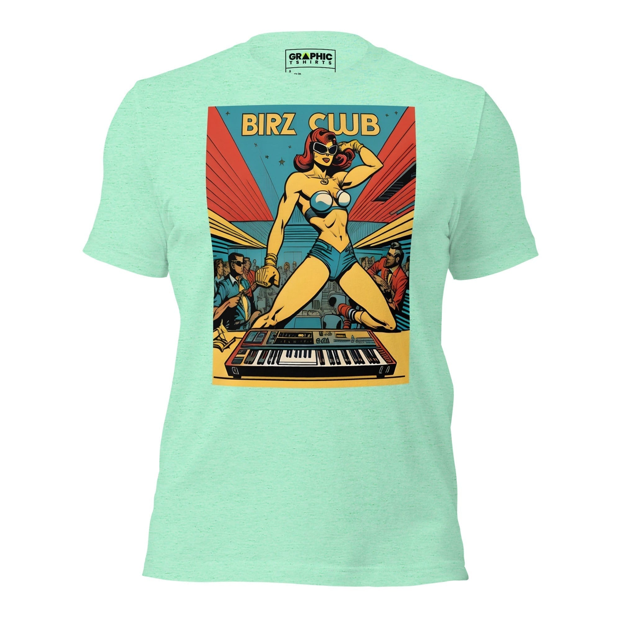 GRAPHIC T-SHIRTS Heather Mint / S Unisex Crew Neck T-Shirt - Ibiza Night Club Heroes Comic Series v.4