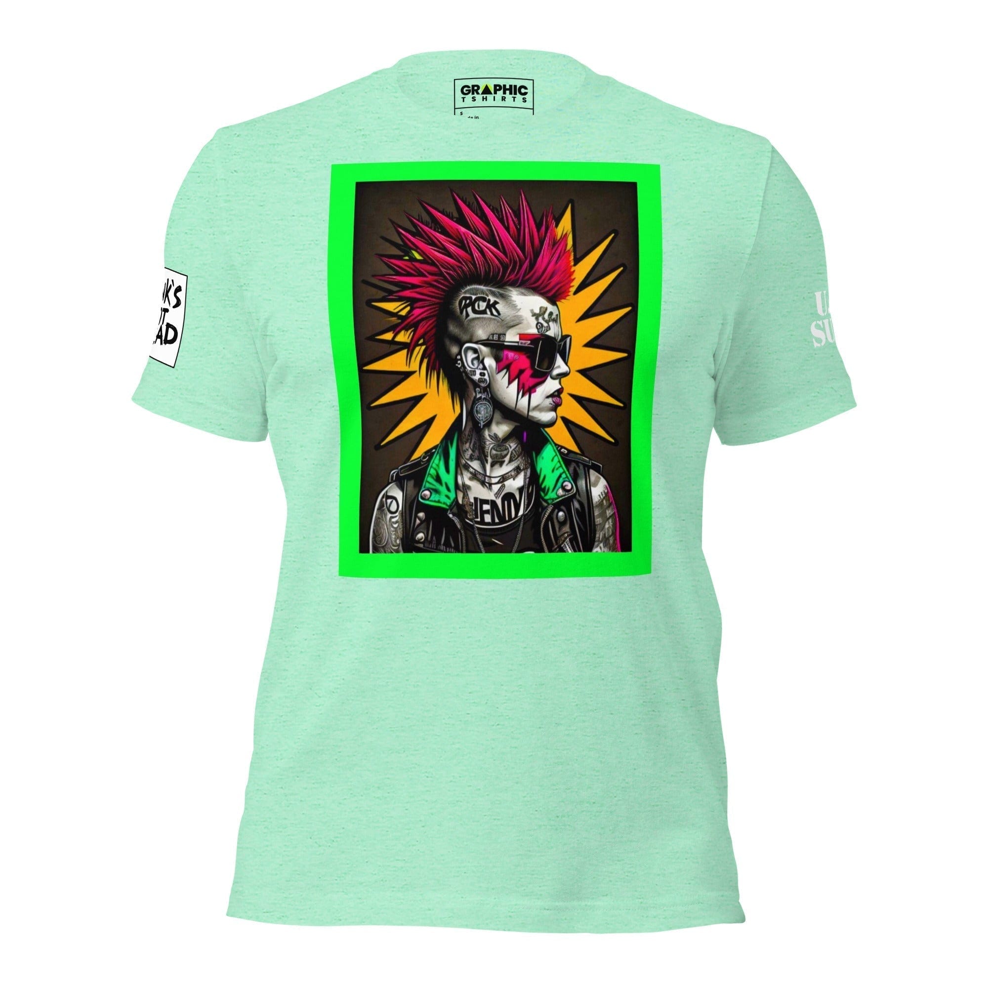 GRAPHIC T-SHIRTS Heather Mint / S Unisex Crew Neck T-Shirt - Punk Rock Series Sector 12